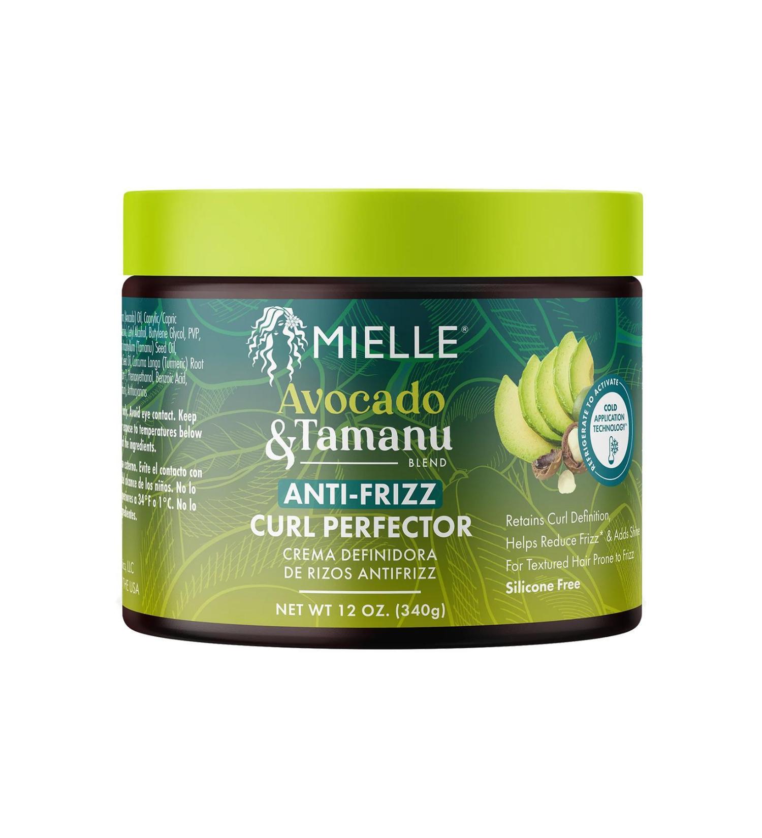 MIELLE Avocado & Tamanu Anti-Frizz Curl Defining Leave-In Conditioner 340GR