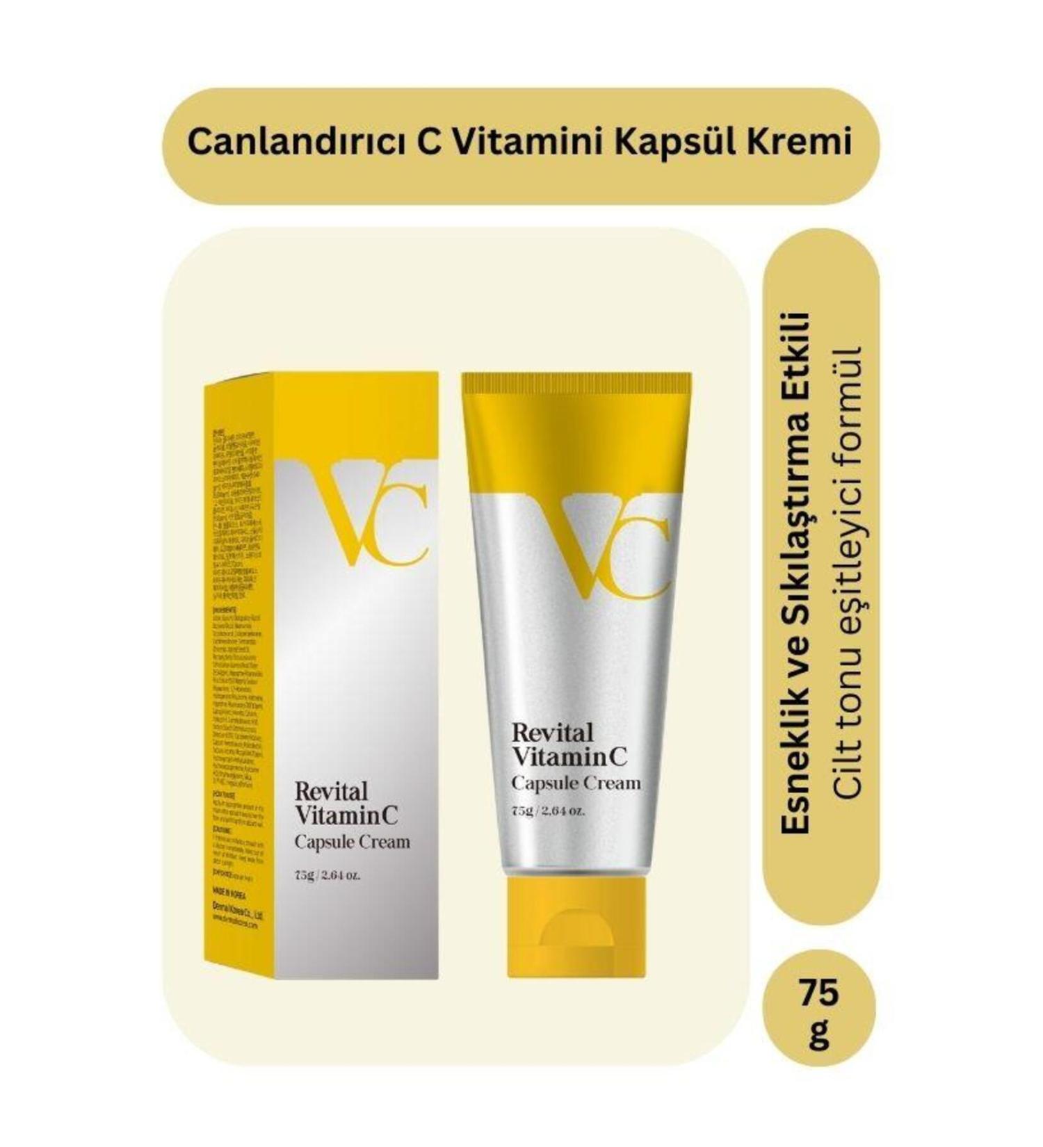 Dermal Dr+MEDM Revital Vitamin C Skin Revitalizer Tone Equalizer and Firming Cream 75 ml