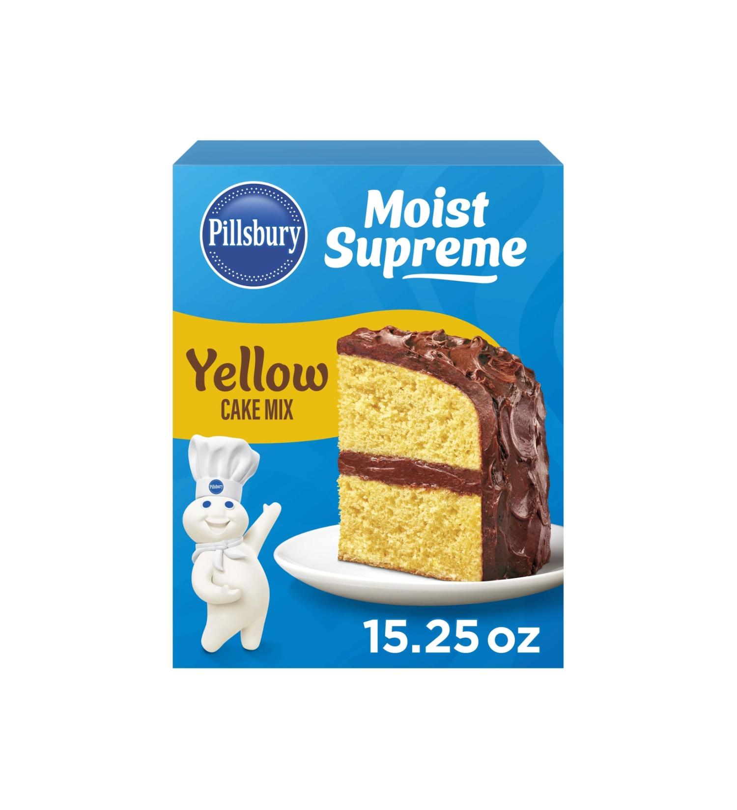 Pillsbury Moist Supreme Yellow Cake Mix Delightfully Moist 432 gr
