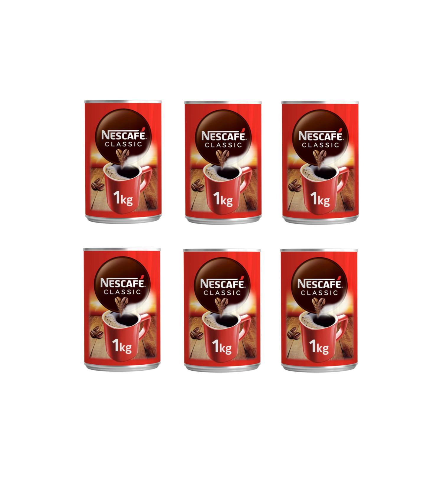 Nescafe Classic Coffee Tin 1000 Gr X 6 Pieces
