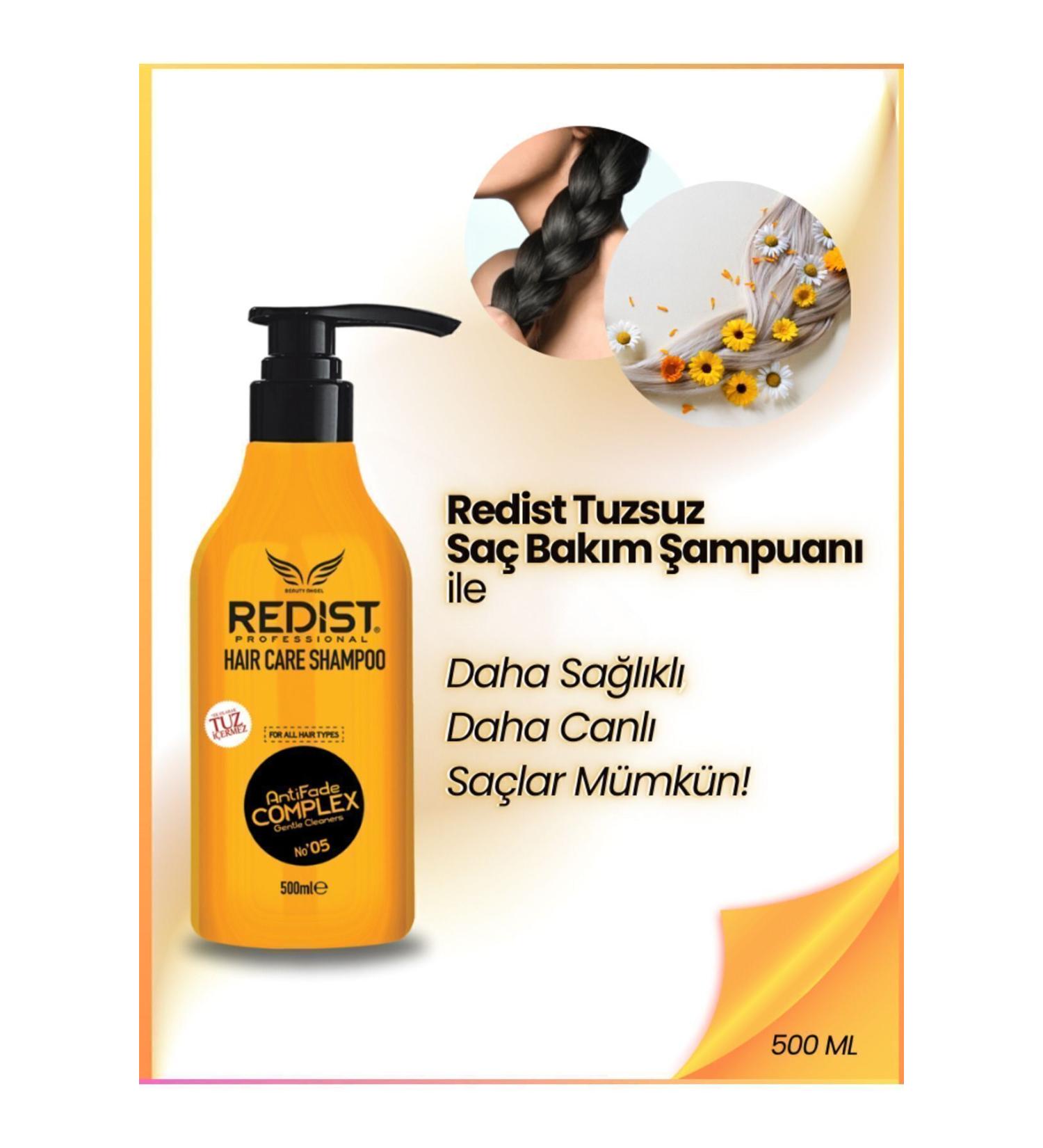 Redist Salt-Free Hair Care Shampoo and Anti-Dandruff 500 ml - Buy Online on GoSupps.com