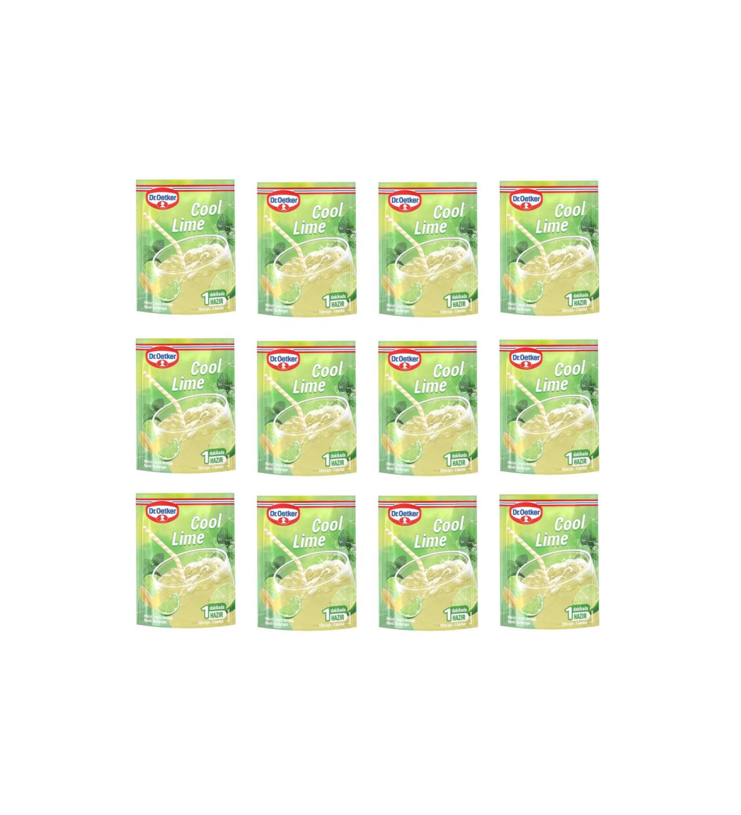 Dr. Oetker Dr. Oetker Powder Drink Cool Lime 90 Gr X 12 Pieces