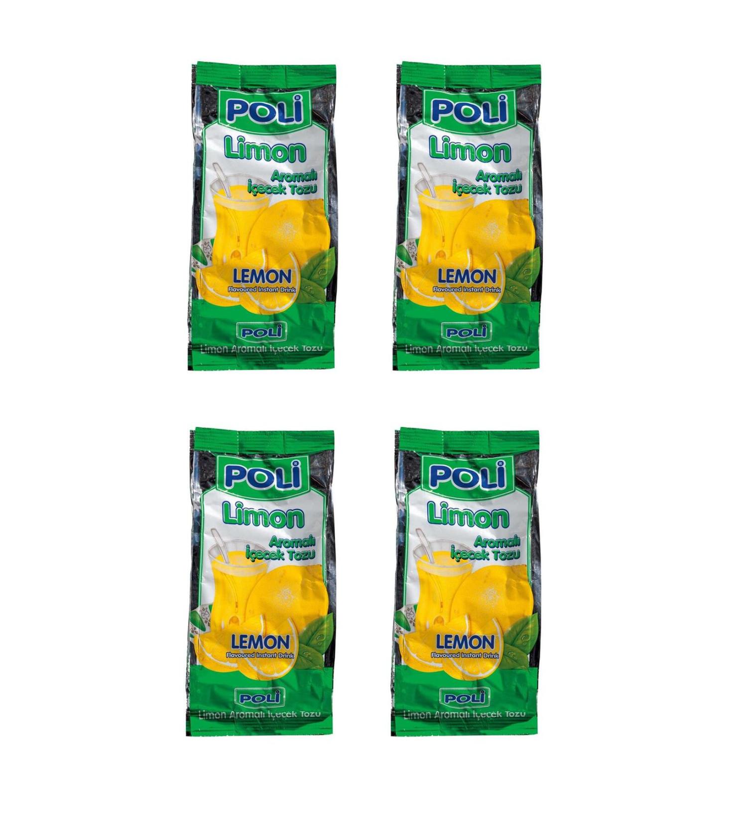Poly Powder Drink Lemon 300 Gr X 4 Pieces