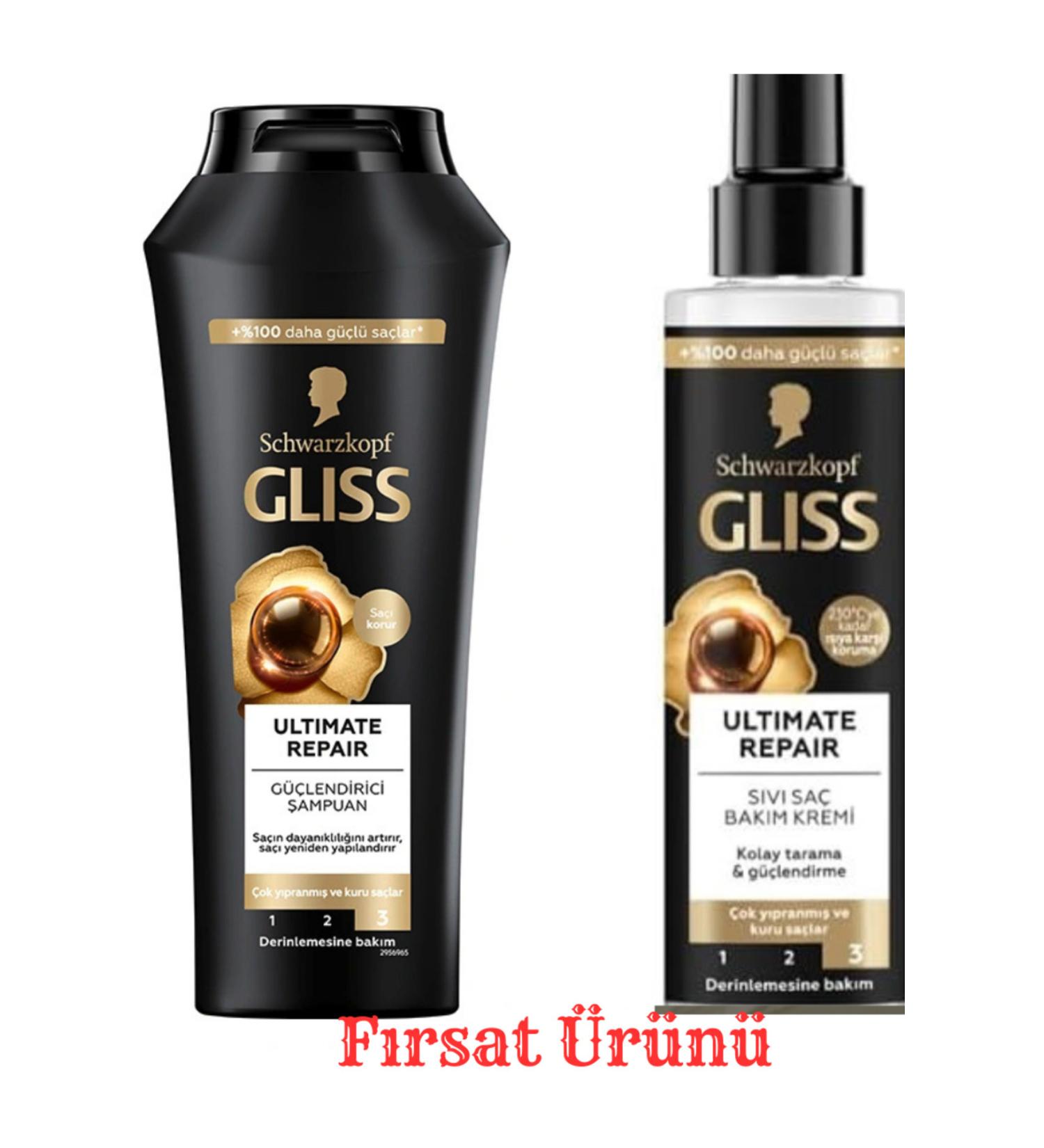 Gliss Ultimate Repair Shampoo 400 ml & Liquid Conditioner 200ml Ultimate Repair 200 ml