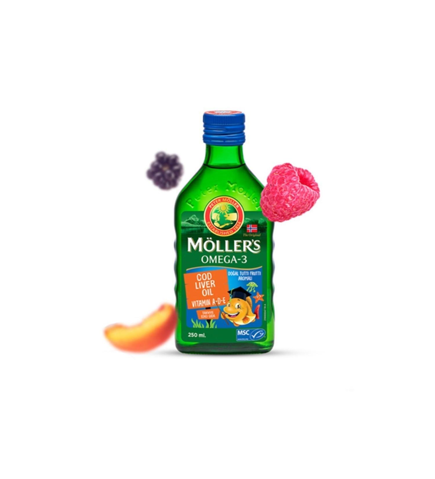 Mollers Omega-3 Fish Oil Syrup Tutti Frutti 250