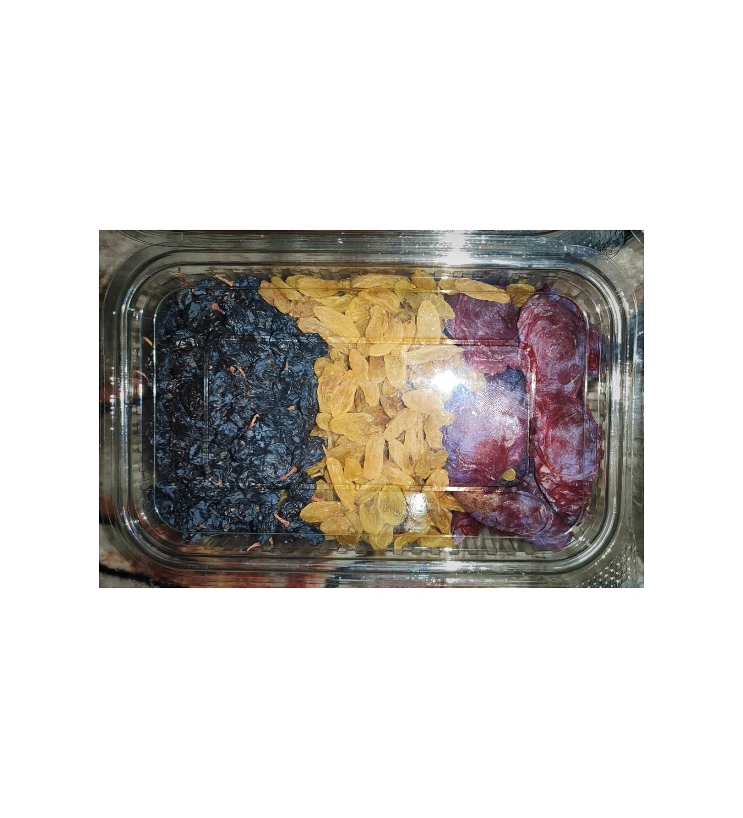 NefinGold Mixed Dried Fruit Plate (Yellow-Black Grape-Plum) - Buy Online on GoSupps.com