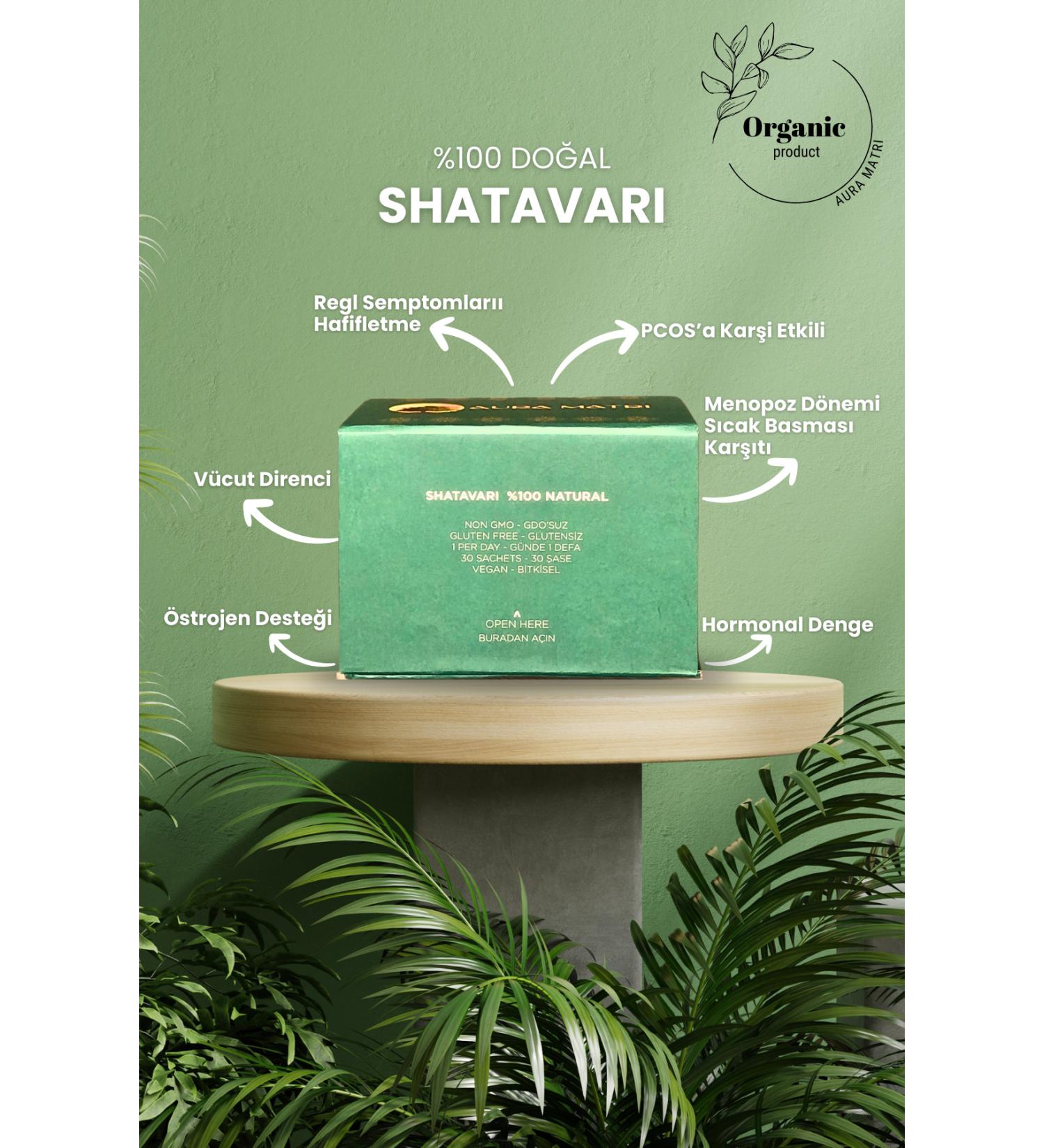 Aura Matri Shatavari Indian Asparagus 1000mg 30 Sachets Estrogen Source ( ATAVARI) (ASPARAGUSRACEMOSUS) - Buy Online on GoSupps.com