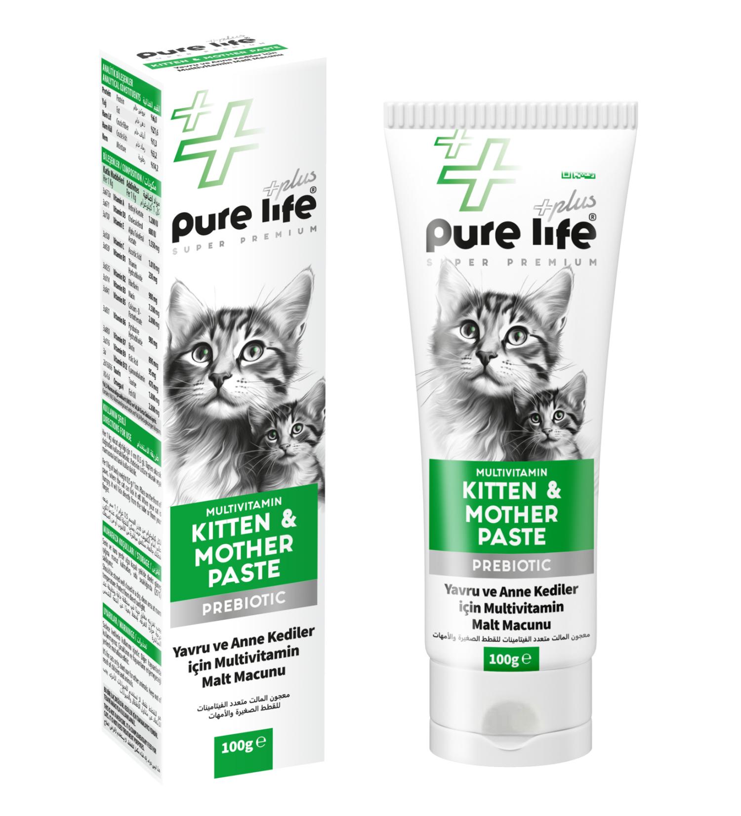 PureLife Plus Kitten&Paste (Mineral Malt Paste for Kittens and Mother Cats) 100gr