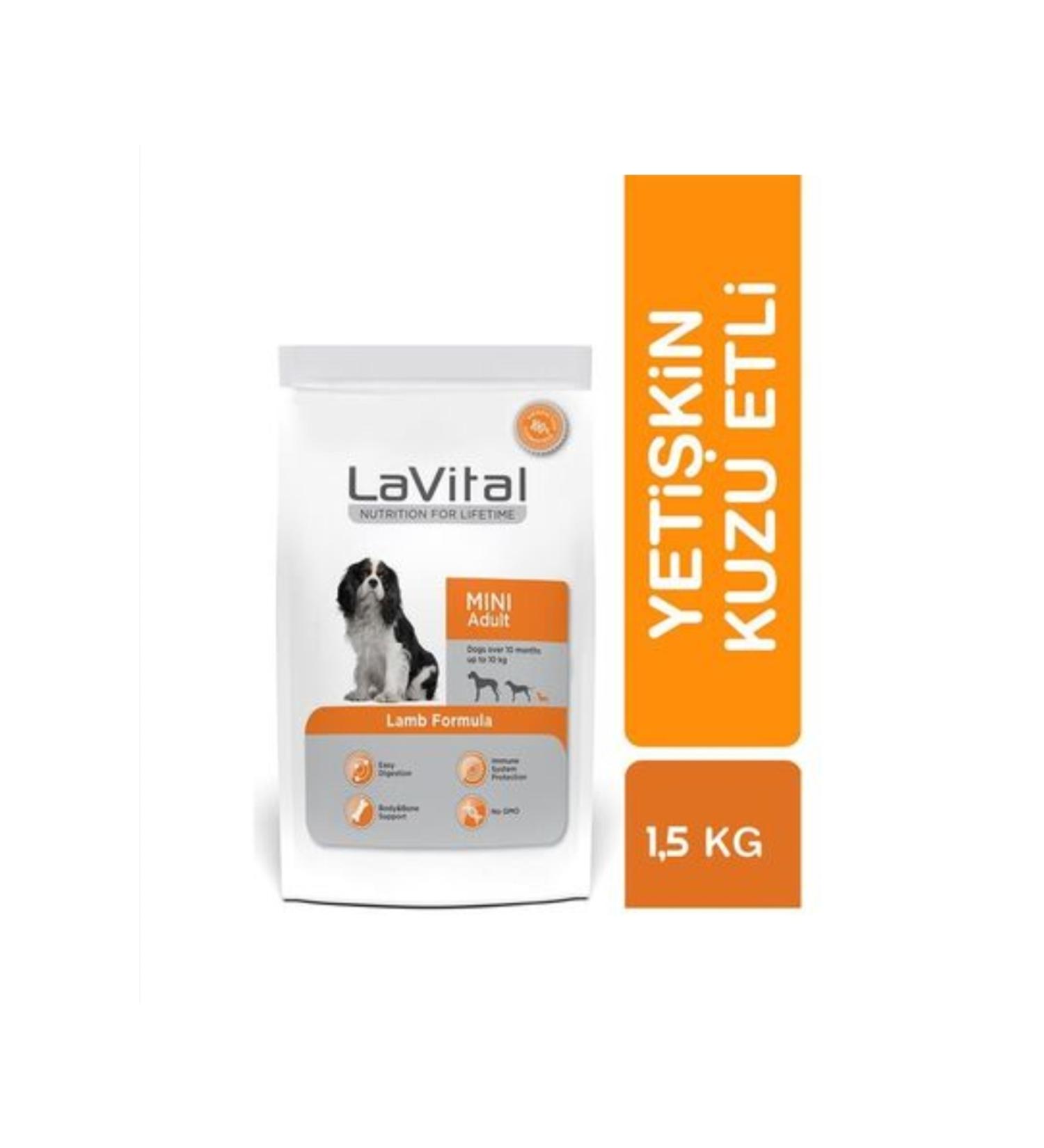 La Vital LaVital Small Breed Adult Dry Dog Food (Mini Adult) Lamb Meat 1.5 Kg