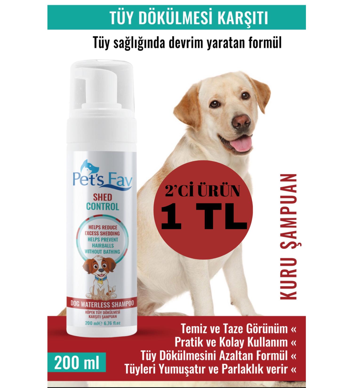 Pets Fav Dog Anti-Shedding Natural and Organic Dry Foam Shampoo - Buy Online on GoSupps.com