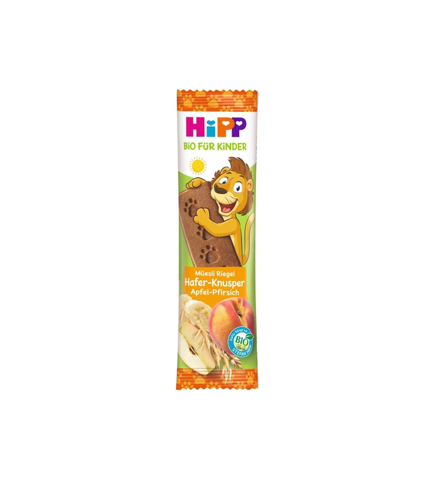 Hipp Organic Peach and Apple Fruit Bar 20 Gr