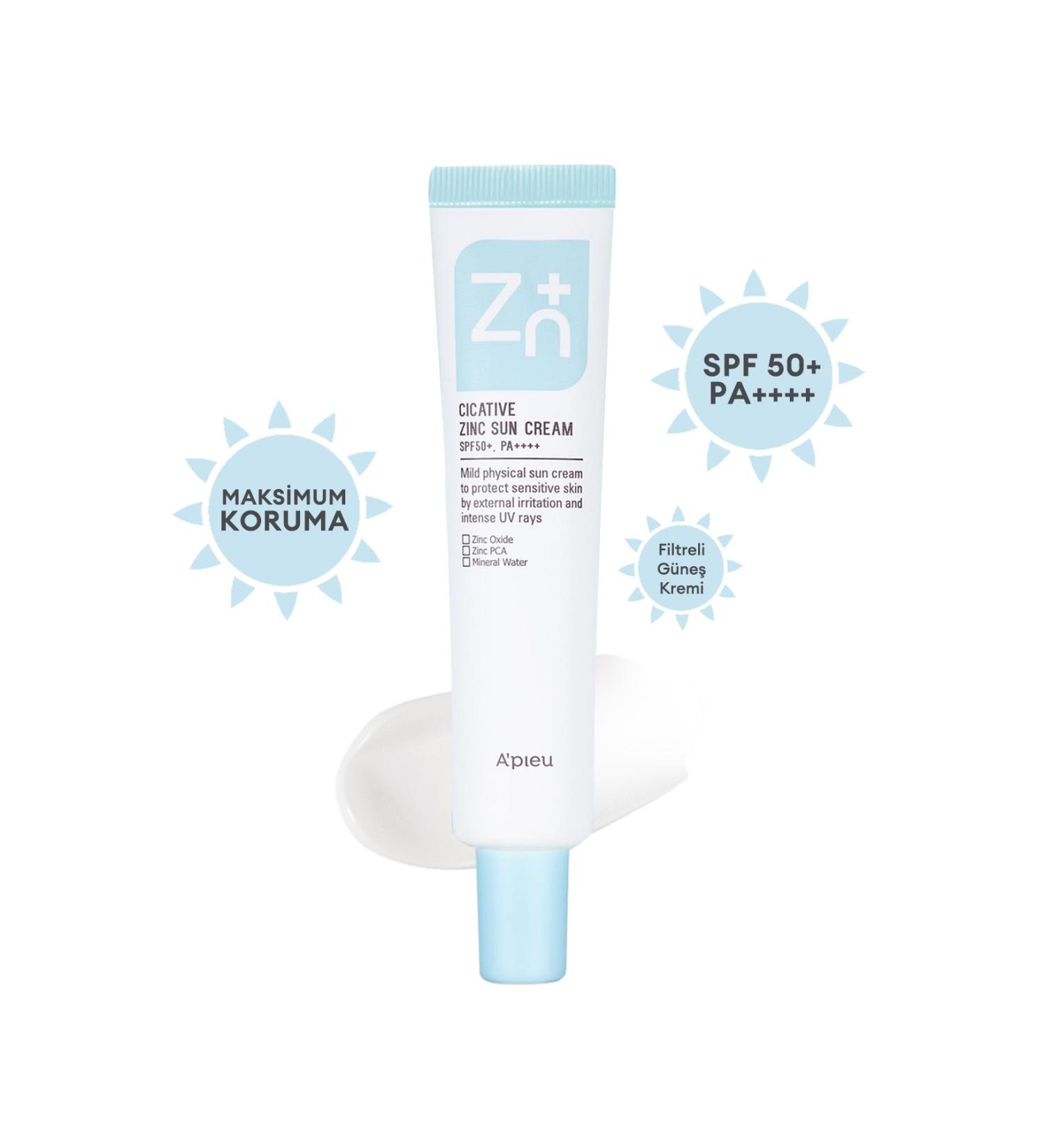 Missha Zinc Mineral Sunscreen A' Pieu Cicative Zinc Sun Cream Spf50 /pa - Buy Online on GoSupps.com