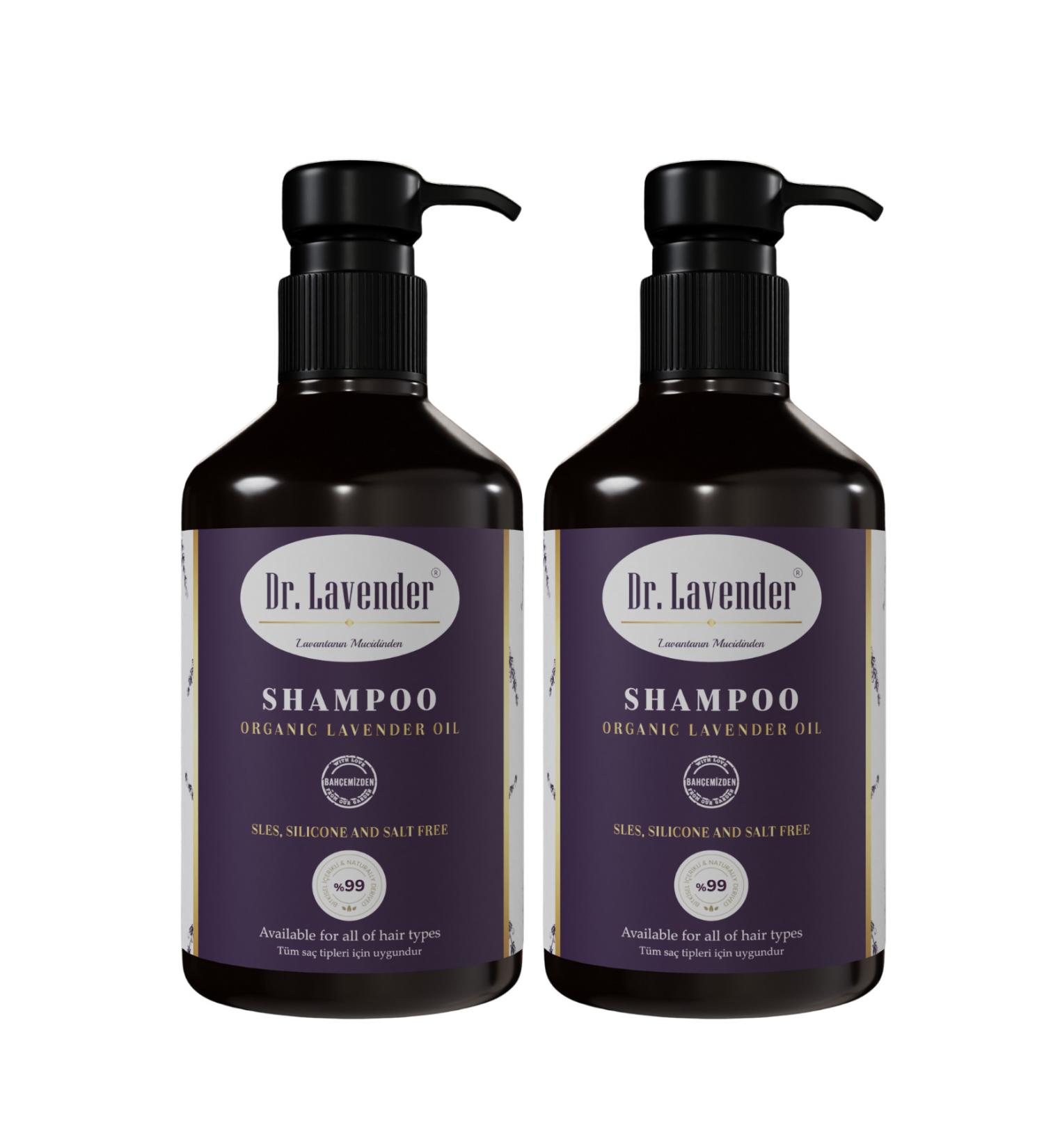 Gallipoli Lavender Dr. Lavender Lavender Oil Shampoo 500 ml 2 Pieces Effective Against Hair Loss and Hair Breakage - Buy Online on GoSupps.com