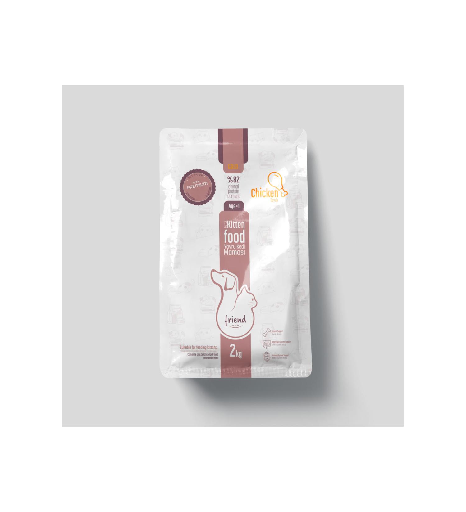 Friend Bird Dog Cat FRIEND GOLD KITTEN CAT FOOD CHICKEN 2KG