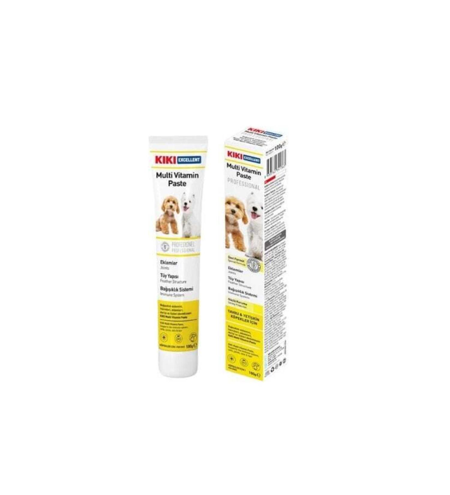 Kiki Excellent Immune System Supporting Puppy and Adult Multi Vitamin Dog Paste 100 Gr