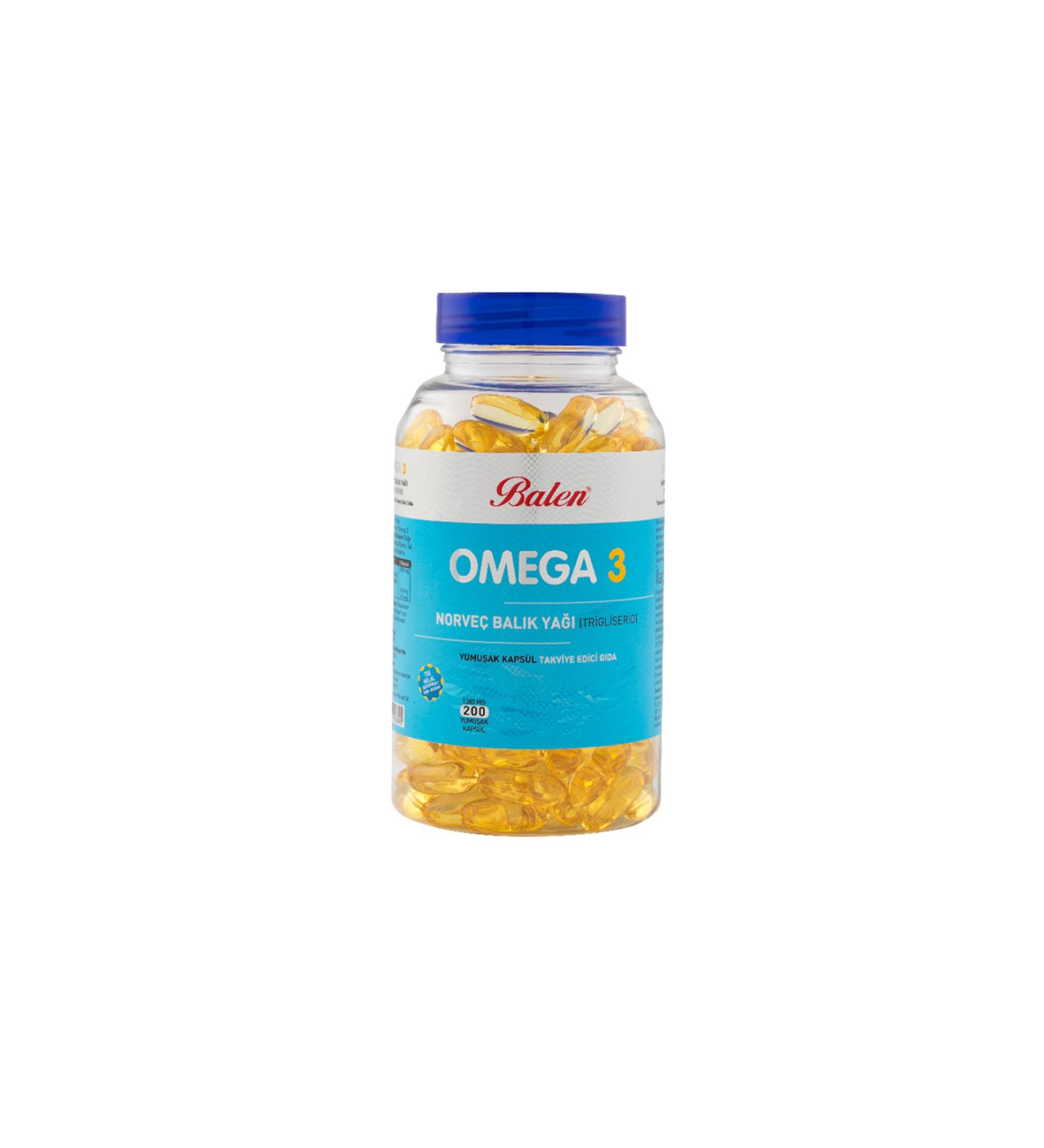 Balen Omega 3 Norwegian Fish Oil (Trigiliceride) Softgel 1380 Mg*200 576036