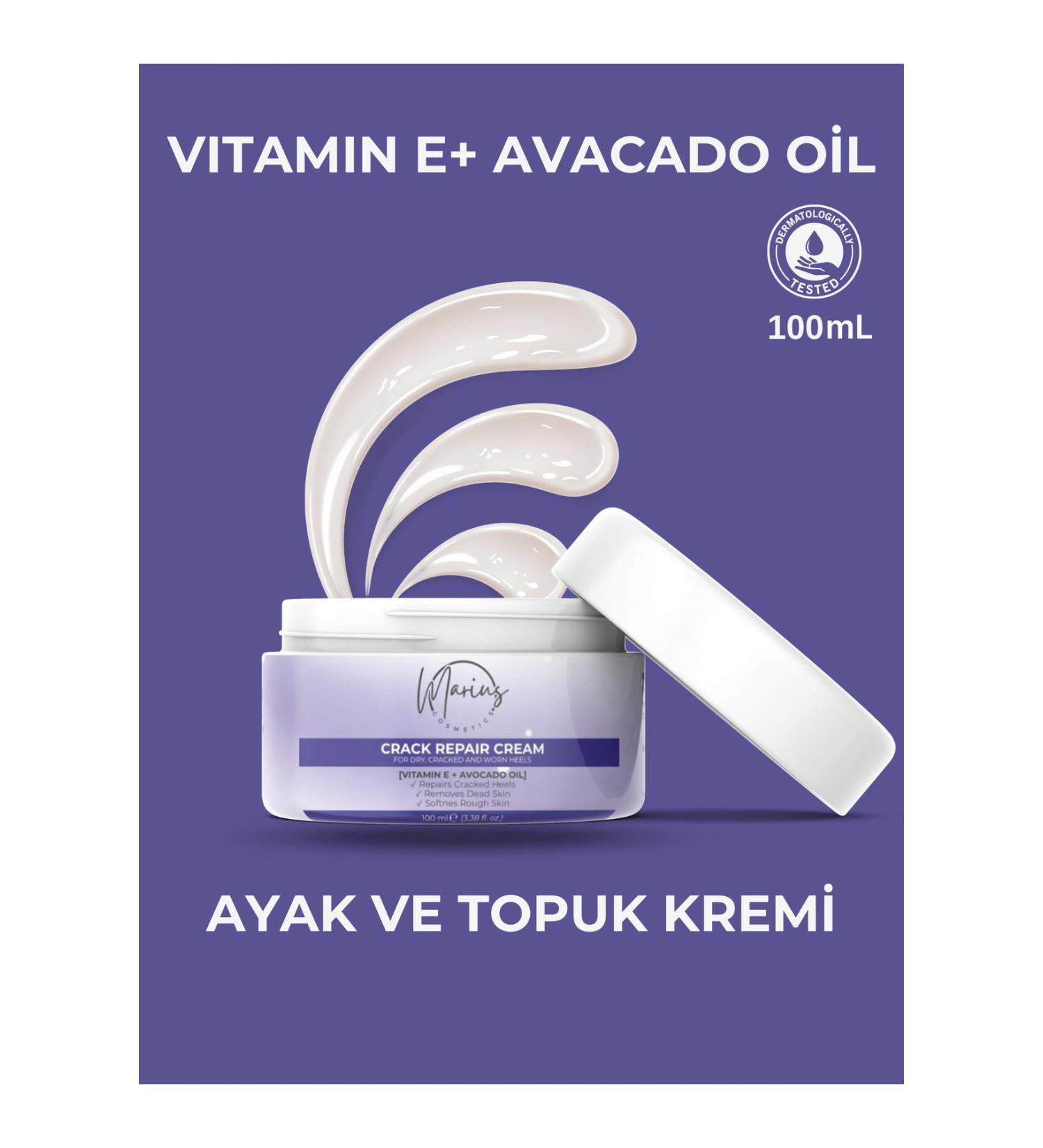 Marius Cosmetics Crack Repair Cream - Foot and Heel Crack Cream