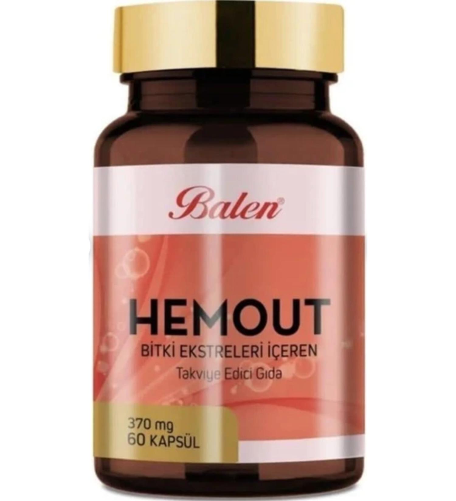 Balen Hemout Plant Extracts Containing Capsule Supplementary Food 370MG*60
