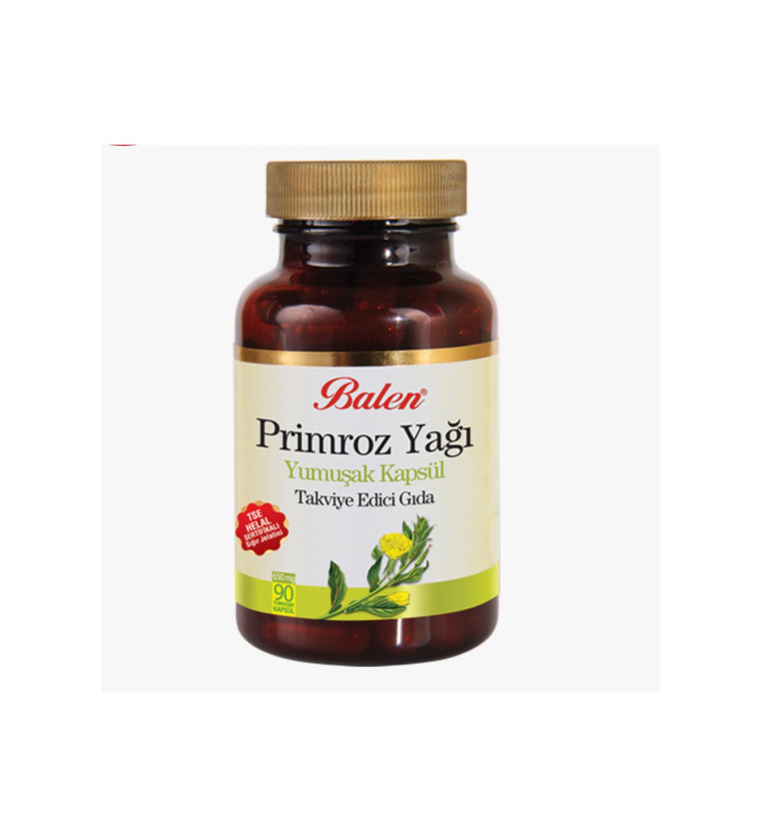 Balen Primrose Oil Softgel Supplement Food 650 MG*90
