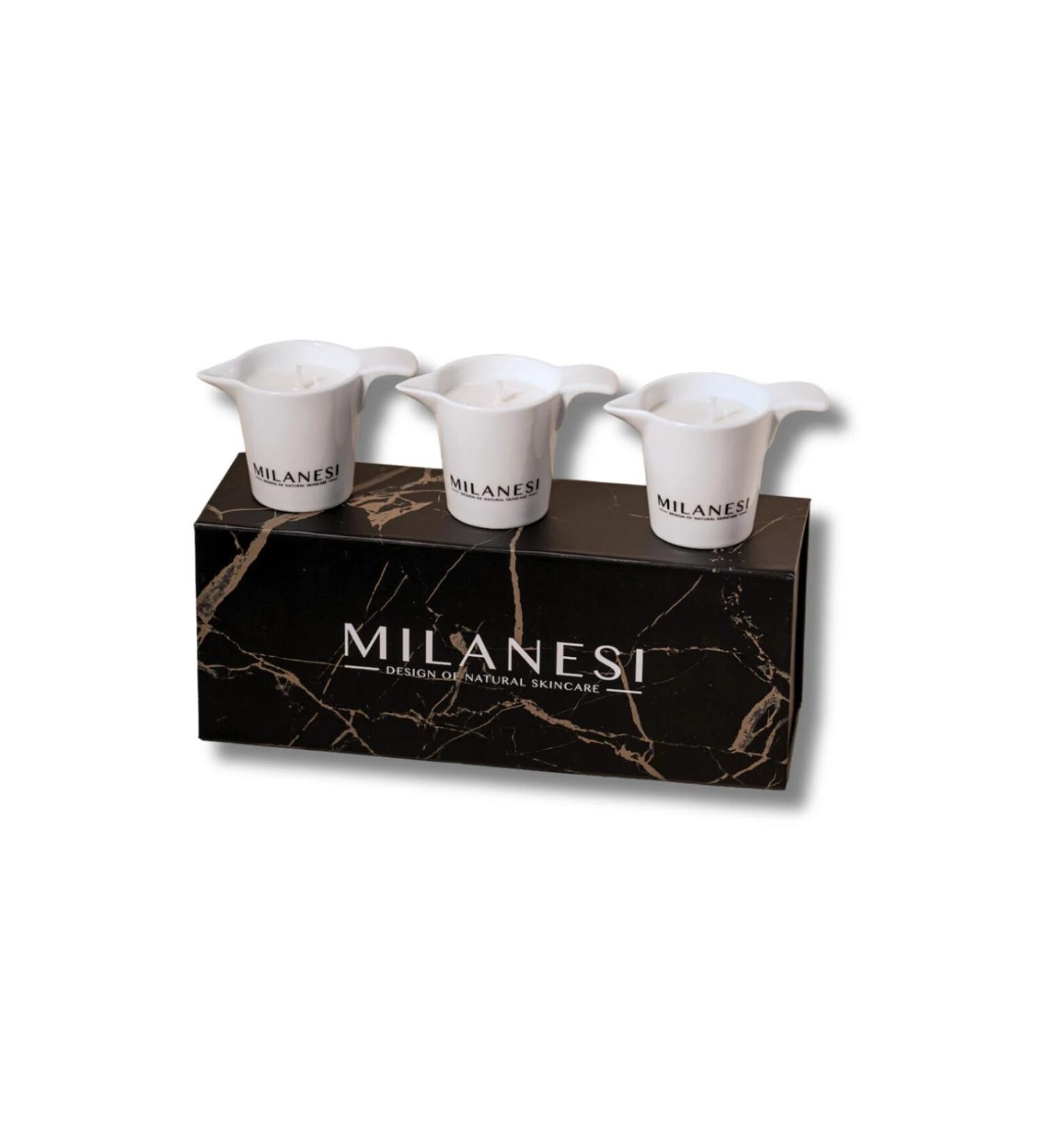 Milanesi 3-Piece Candle Massage Oil Set