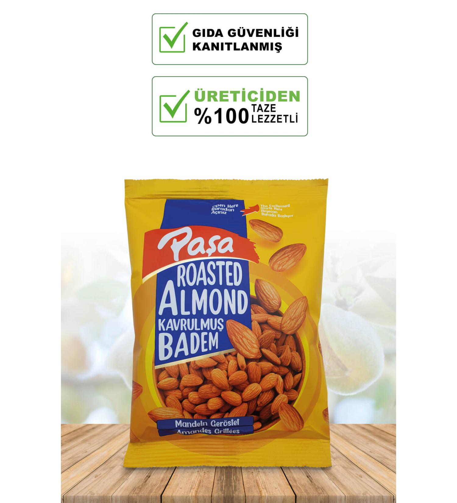 Pasha Nuts Roasted Almonds 150 gr (FIRST QUALITY) - Buy Online on GoSupps.com