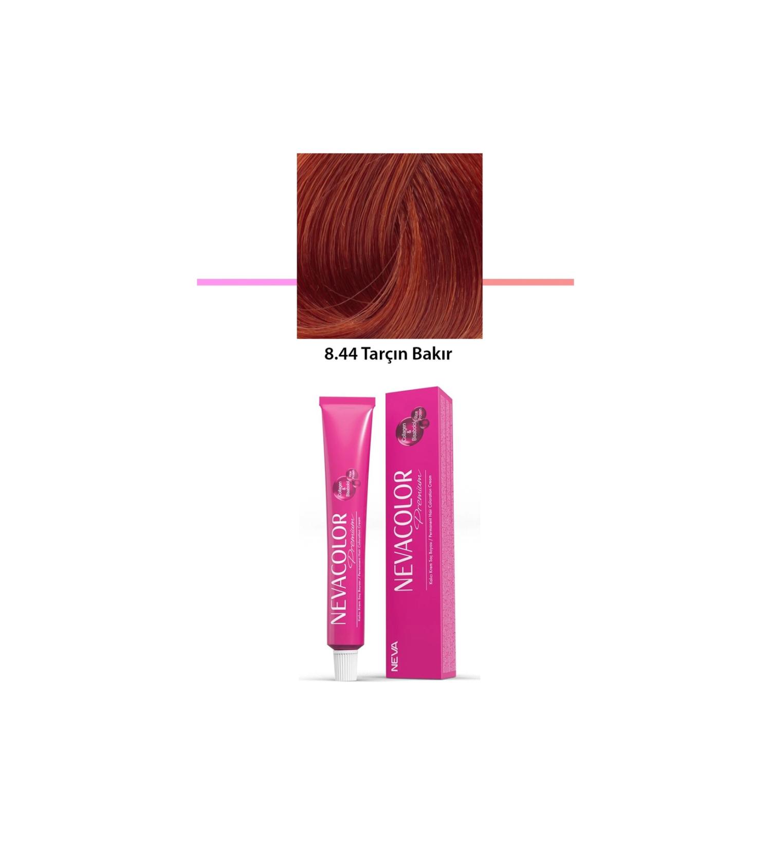 ENSAR CLOTHING Premium 8.44 Cinnamon Copper - Permanent Cream Hair Dye 50 g Tube