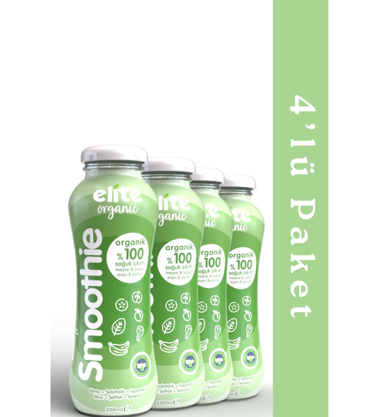 Elite Naturel Organic Banana Cucumber Smoothie 4 Pack - Buy Online on GoSupps.com