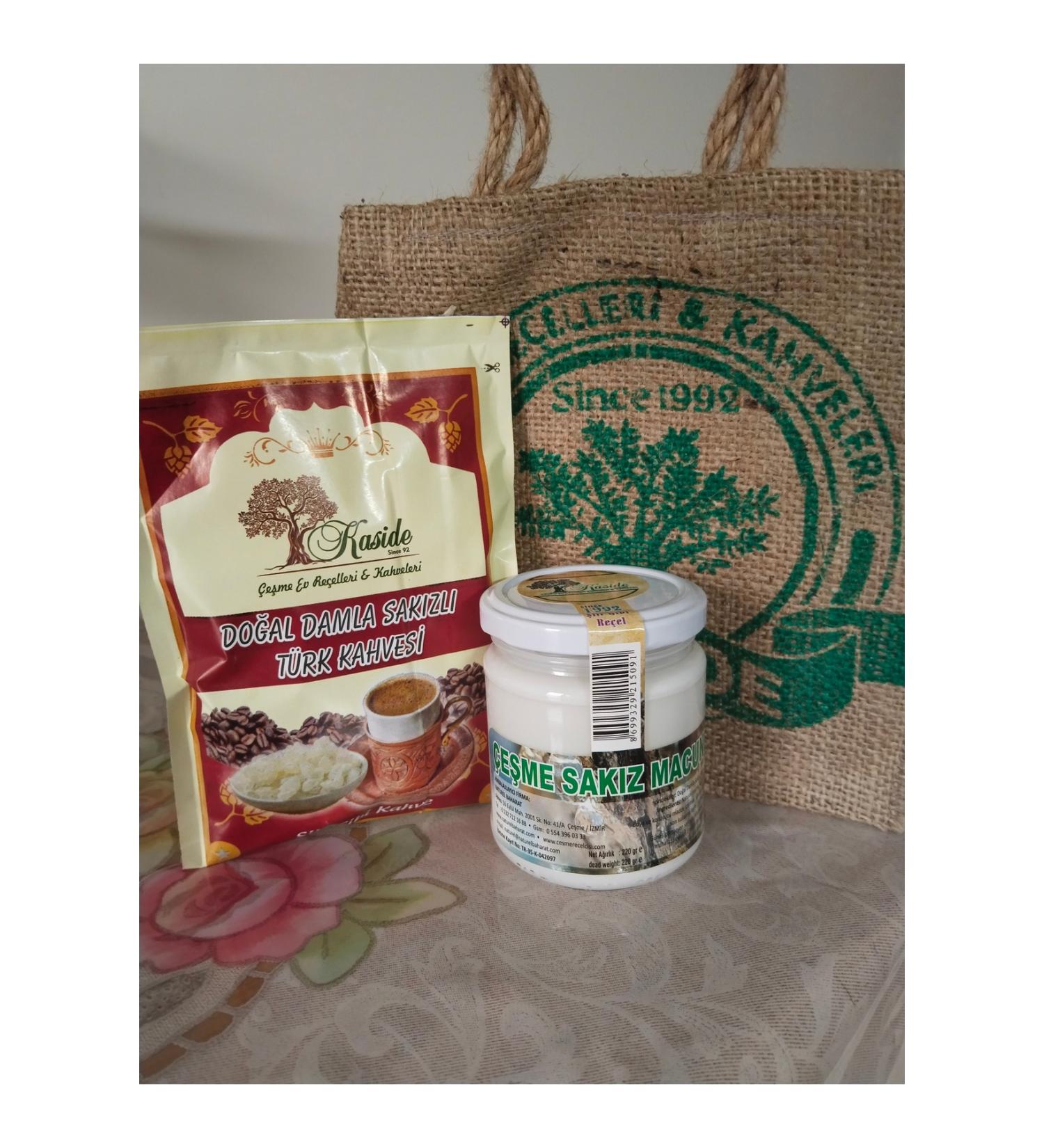 KAS DE Mastic Jam 220gr. Mastic Turkish Coffee 100gr.