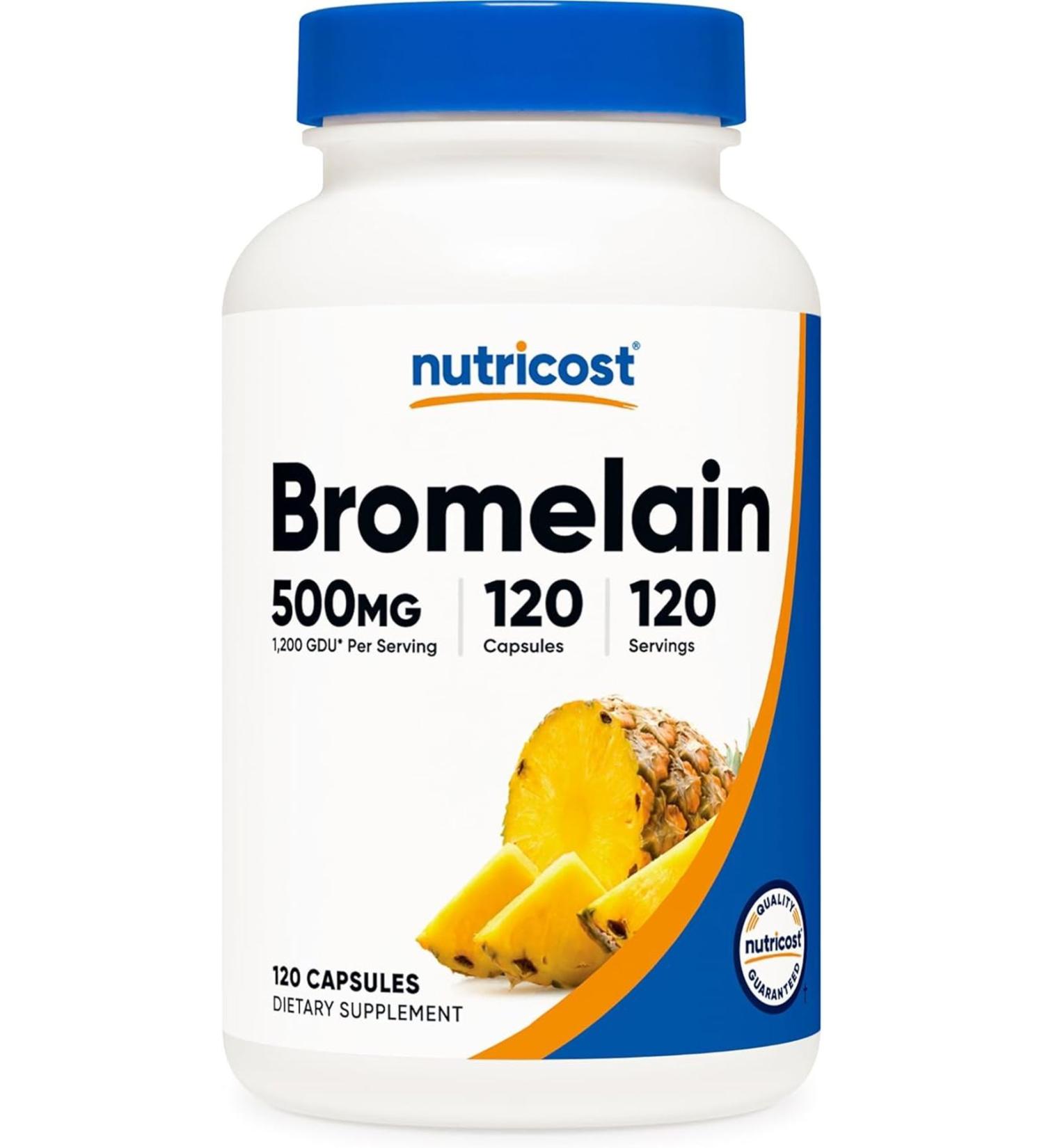 Nutricost Bromelain 500 Mg 120 Capsules