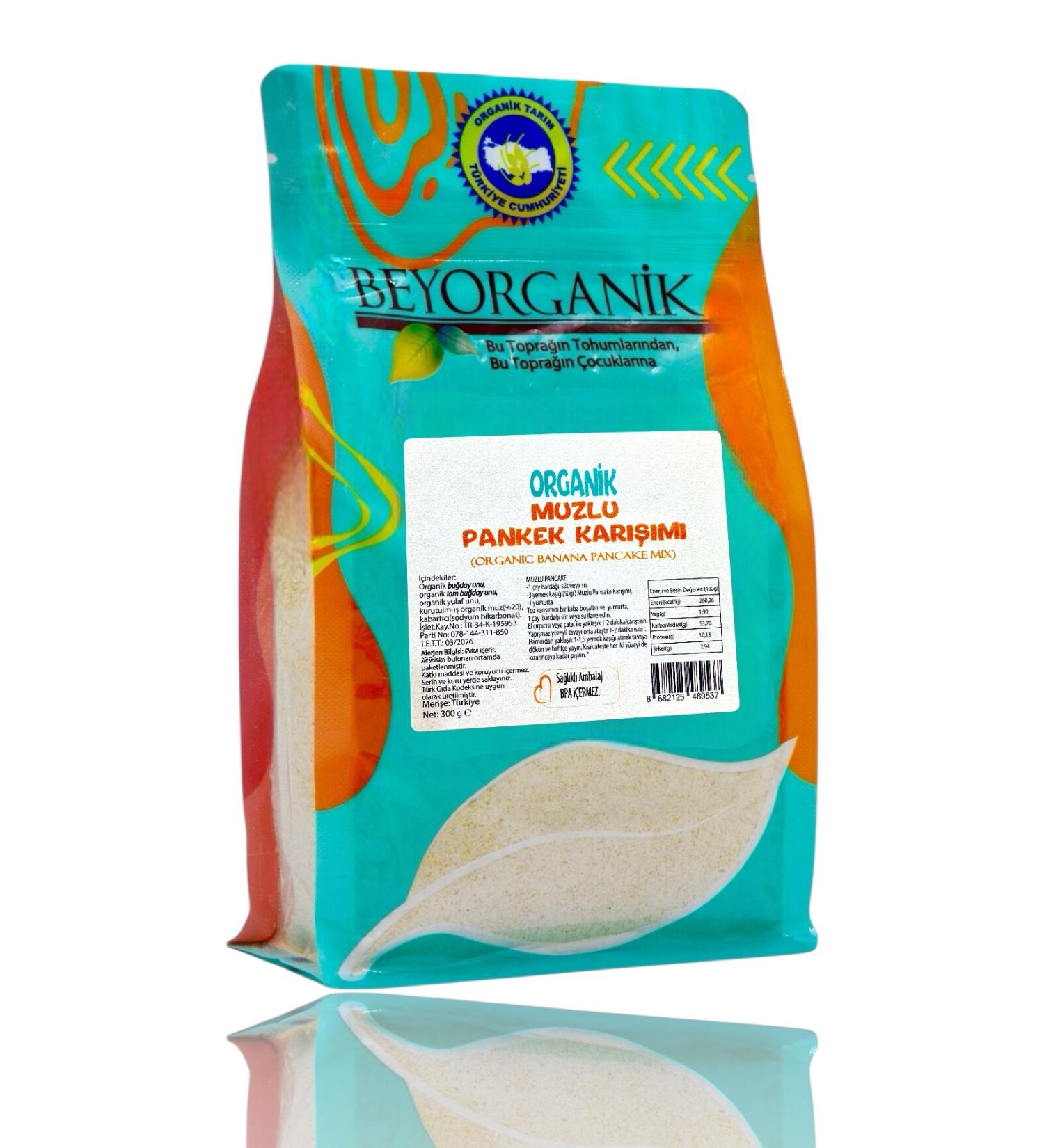 BEYORGANIC Organic Banana Pancake Mix 300gr - Buy Online on GoSupps.com