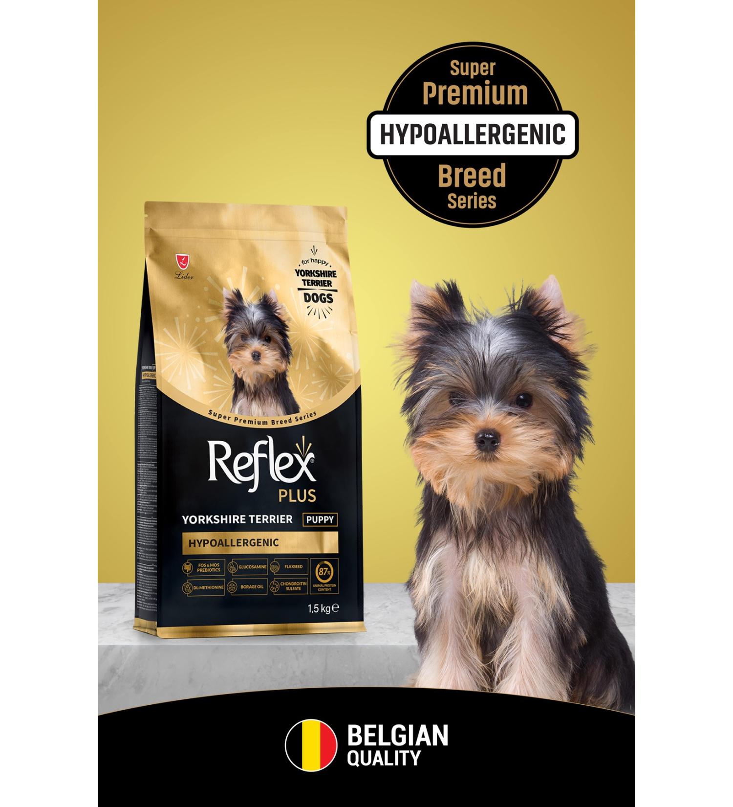Reflex Plus Yorkshire Terrier Puppy Food 1.5 kg - Buy Online on GoSupps.com
