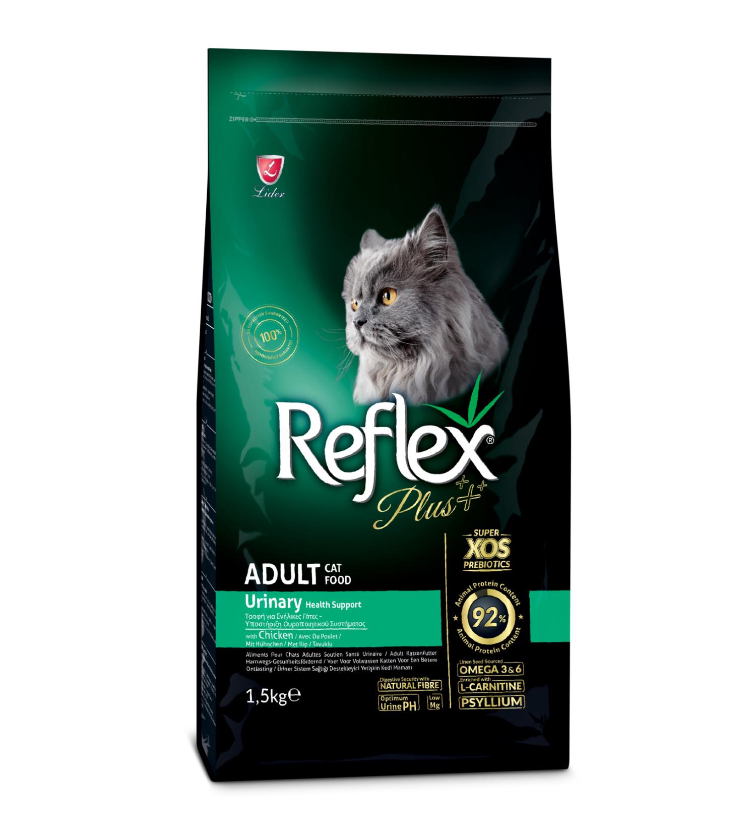 Reflex Plus Urinary Chicken Adult Cat Food 1.5 Kg - Buy Online on GoSupps.com