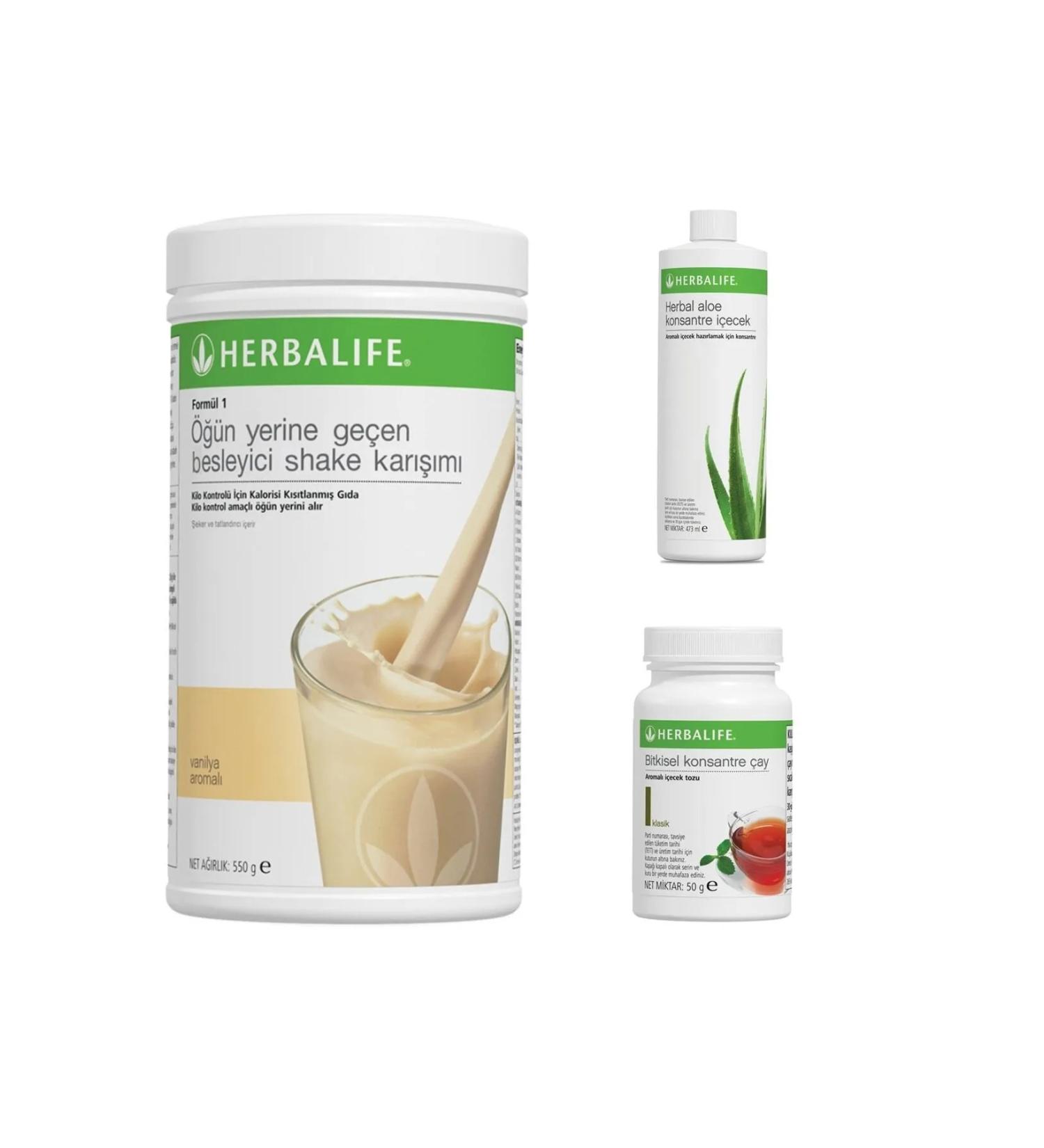 Herbalife Starter Kit(vanilla Flavored Shake aloevera Juice 50g Classic Tea)
