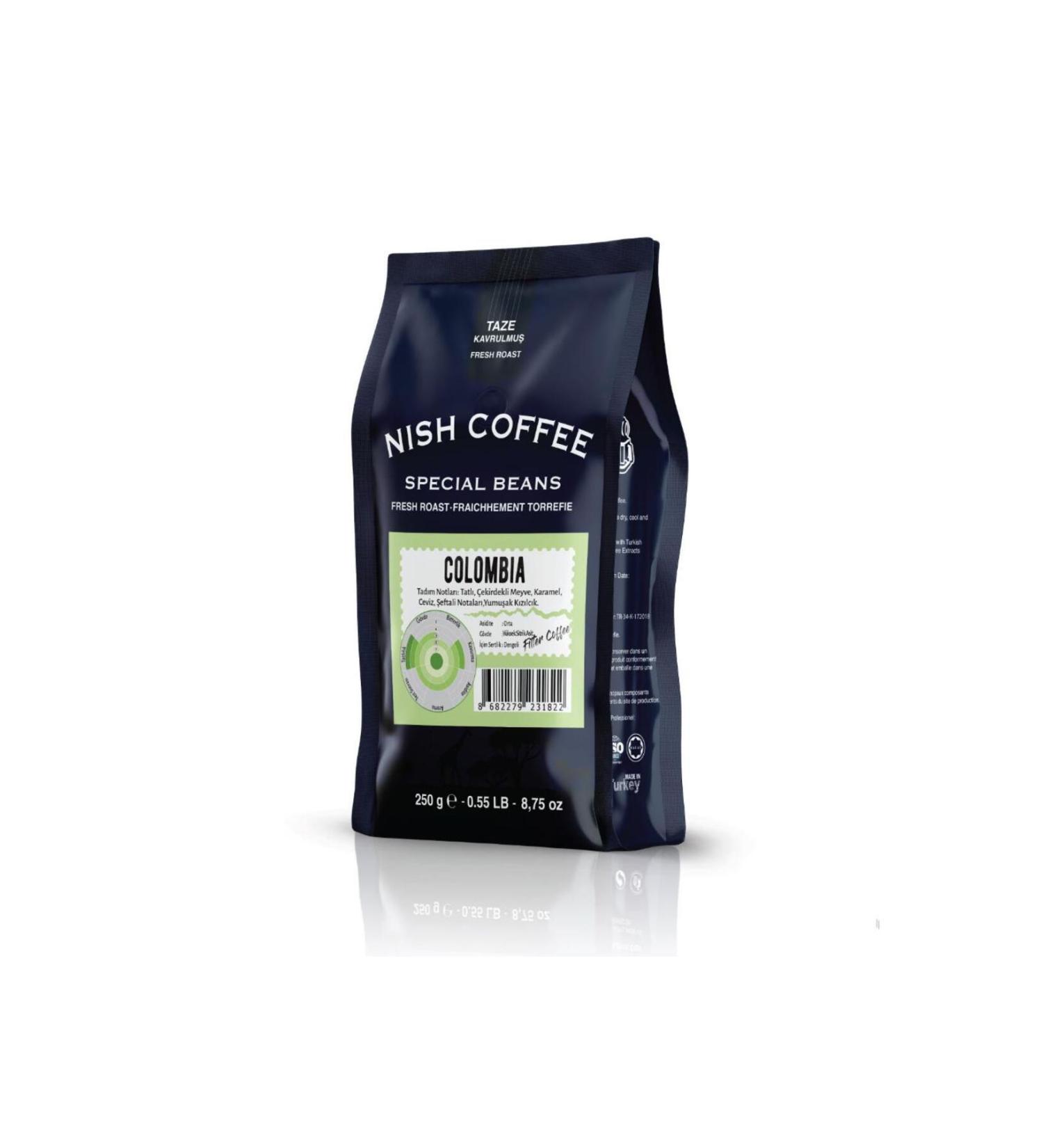 Nish Coffee Nish Filter Coffee Colombia 250 gr Ground - Buy Online on GoSupps.com