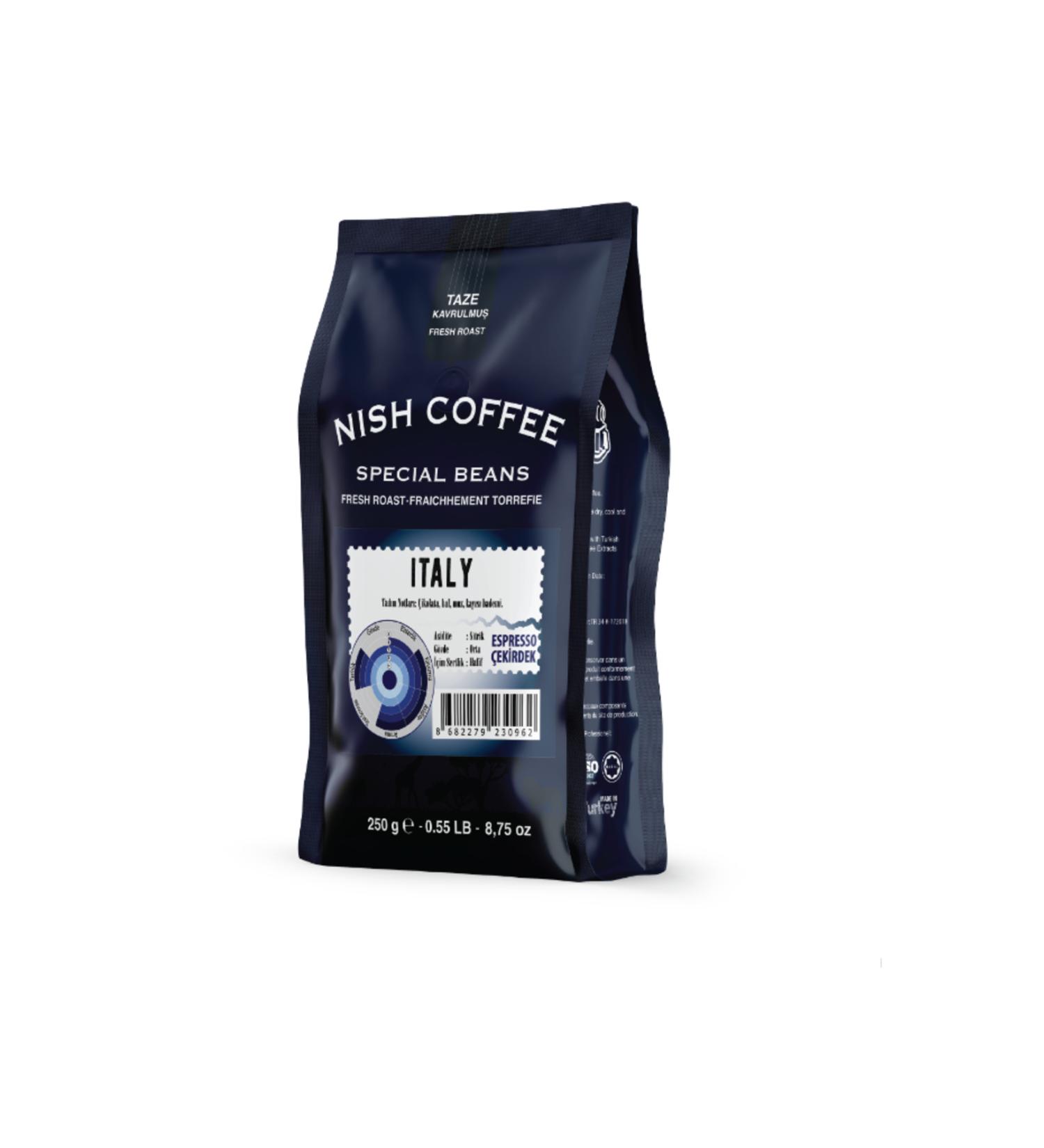Nish Coffee Nish Espresso Italy Coffee 250 gr - Buy Online on GoSupps.com