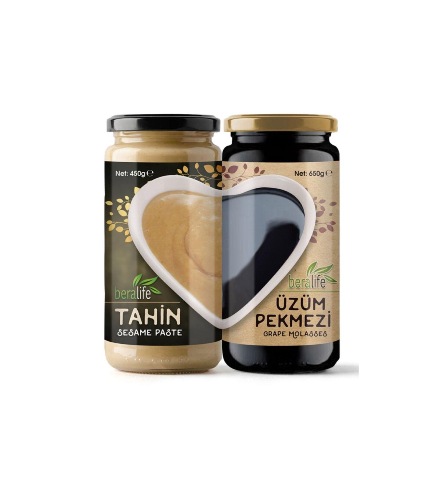 BERALIFE Tahini Molasses - 450gr Tahini - 650gr Grape Molasses - Buy Online on GoSupps.com