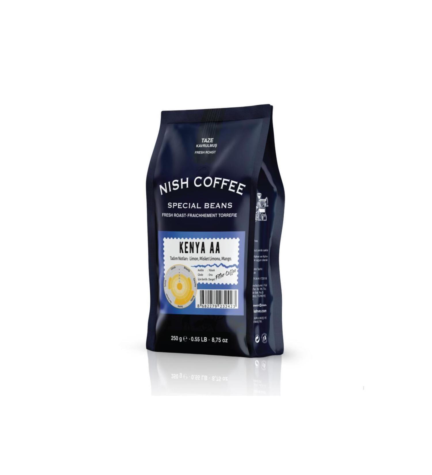 Nish Coffee Nish Filter Coffee Kenya Aa 250 gr Bean Coffee