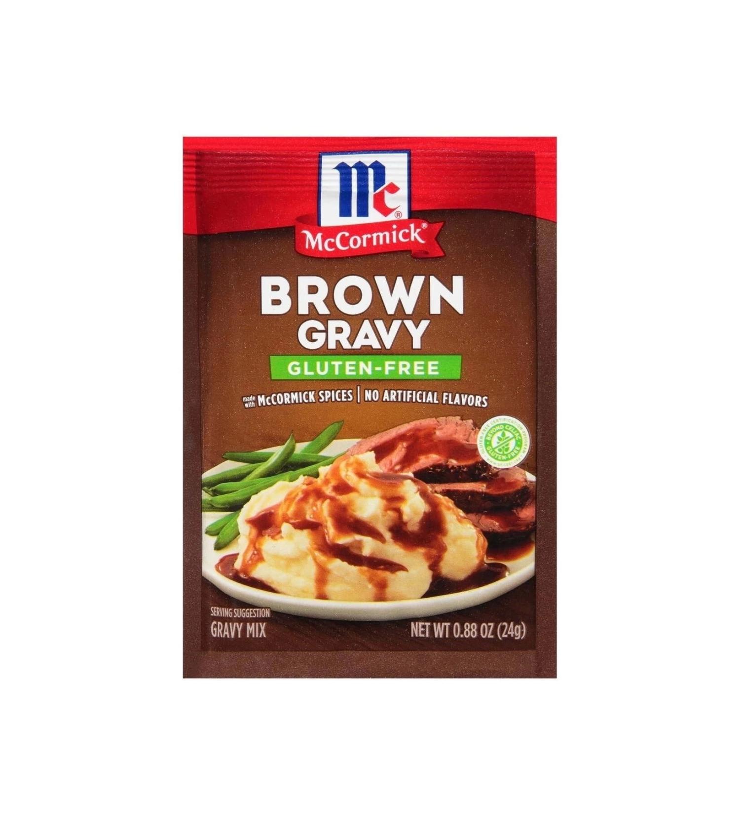 McCormick Brown Gravy Gluten-Free Gravy Mix Sauce Mix 24 gr - Buy Online on GoSupps.com