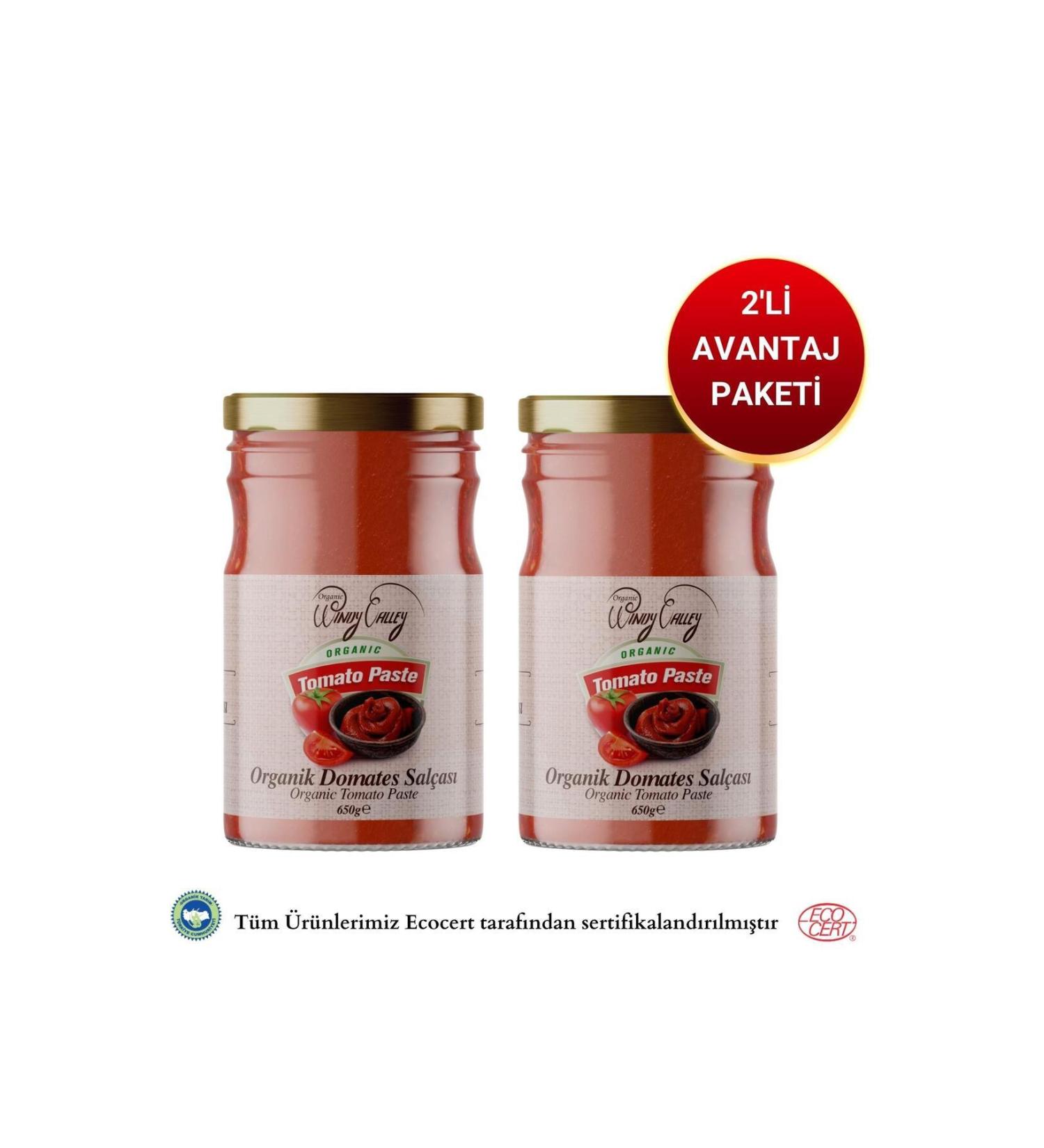 Organic Windy Valley Organic Tomato Paste 2 Pack (650GR 650GR) No Added Salt - Buy Online on GoSupps.com