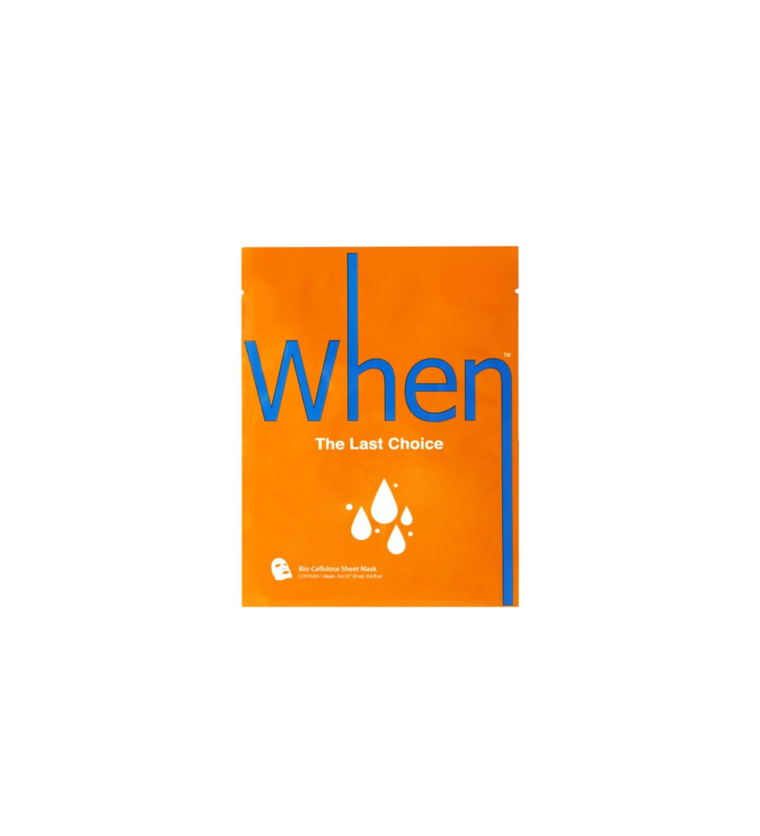 When Beauty The Last Choice Extra Moisturizing Premium Bio-cellulose Face Mask