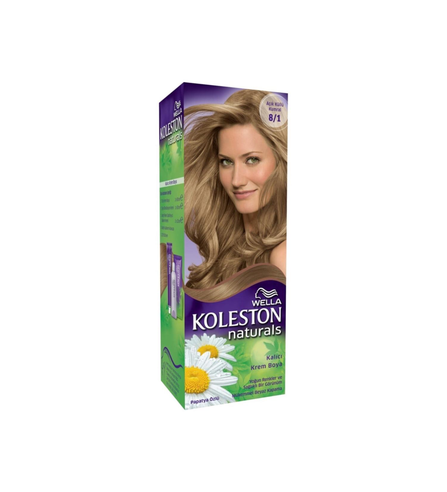 Wella Koleston Naturals Hair Dye 8/1 Light Ash Blonde