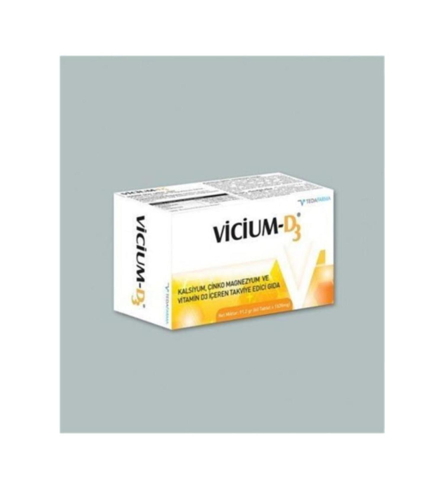 Tedafarma Vicium D3 Food Supplement 60 Tablets