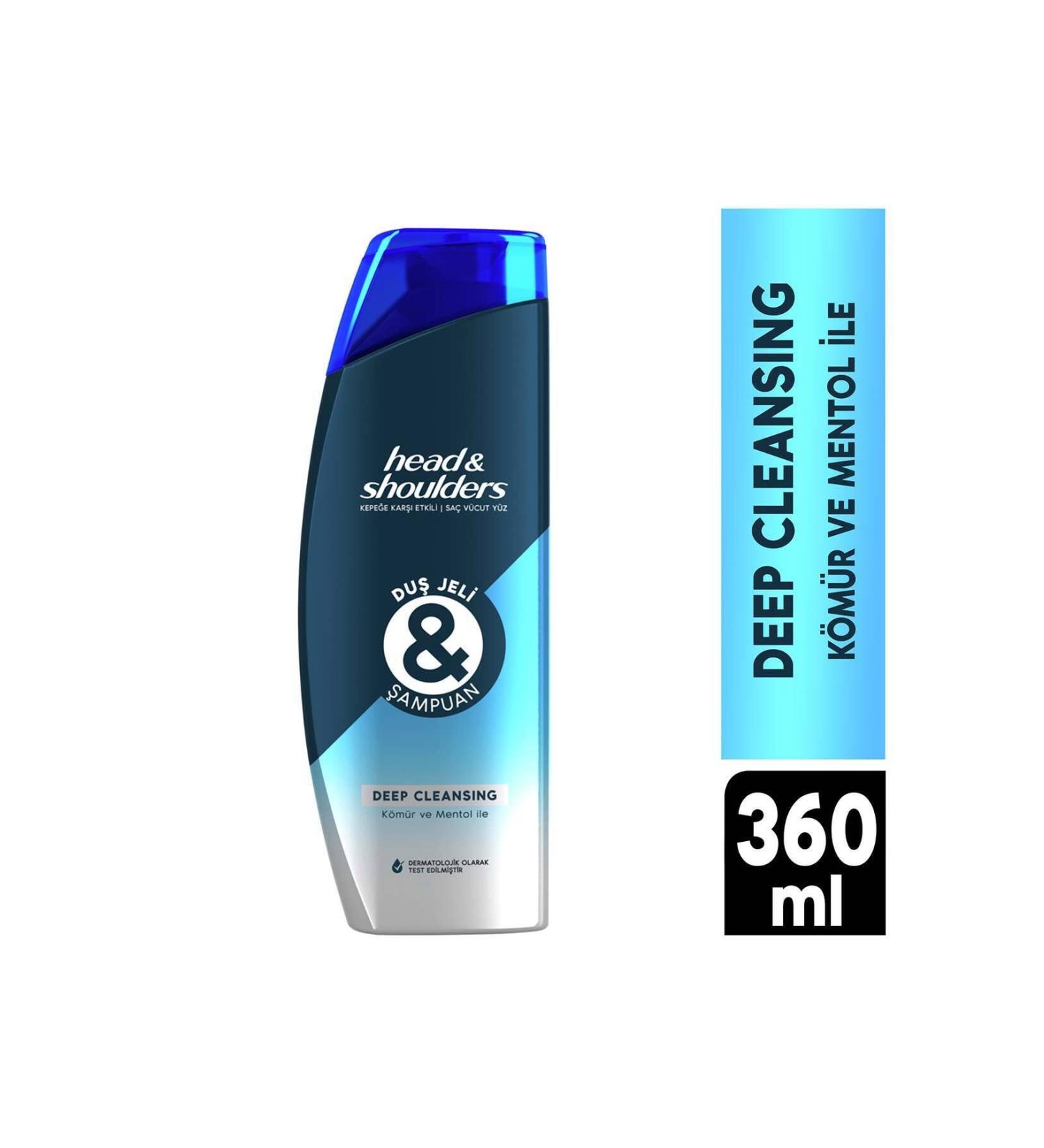 Head And Shoulders Shower Gel And Shampoo Deep Cleansing 360 ml - Buy Online on GoSupps.com
