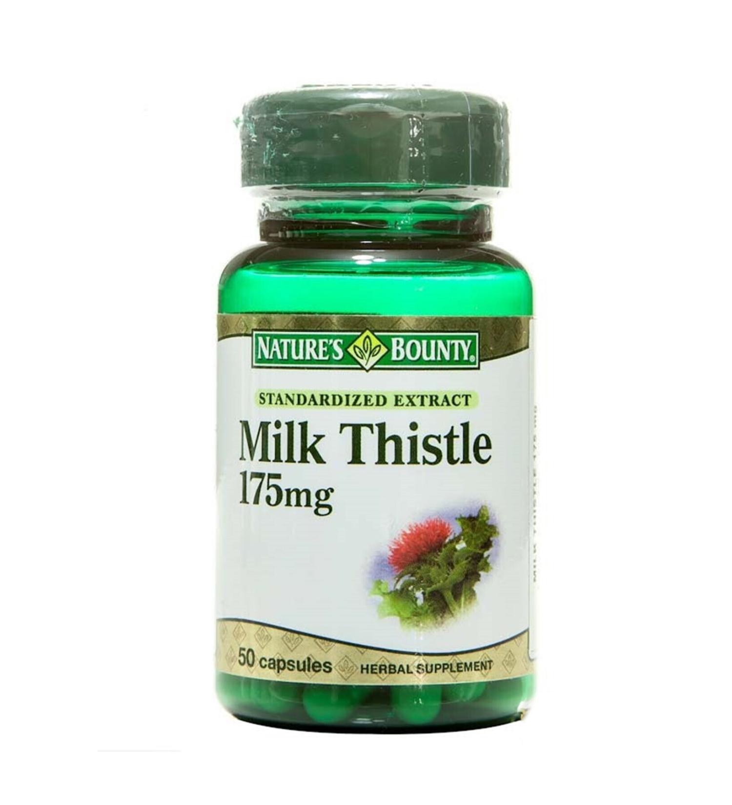 Natures Bounty Milk Thistle 175 mg 50 Capsules