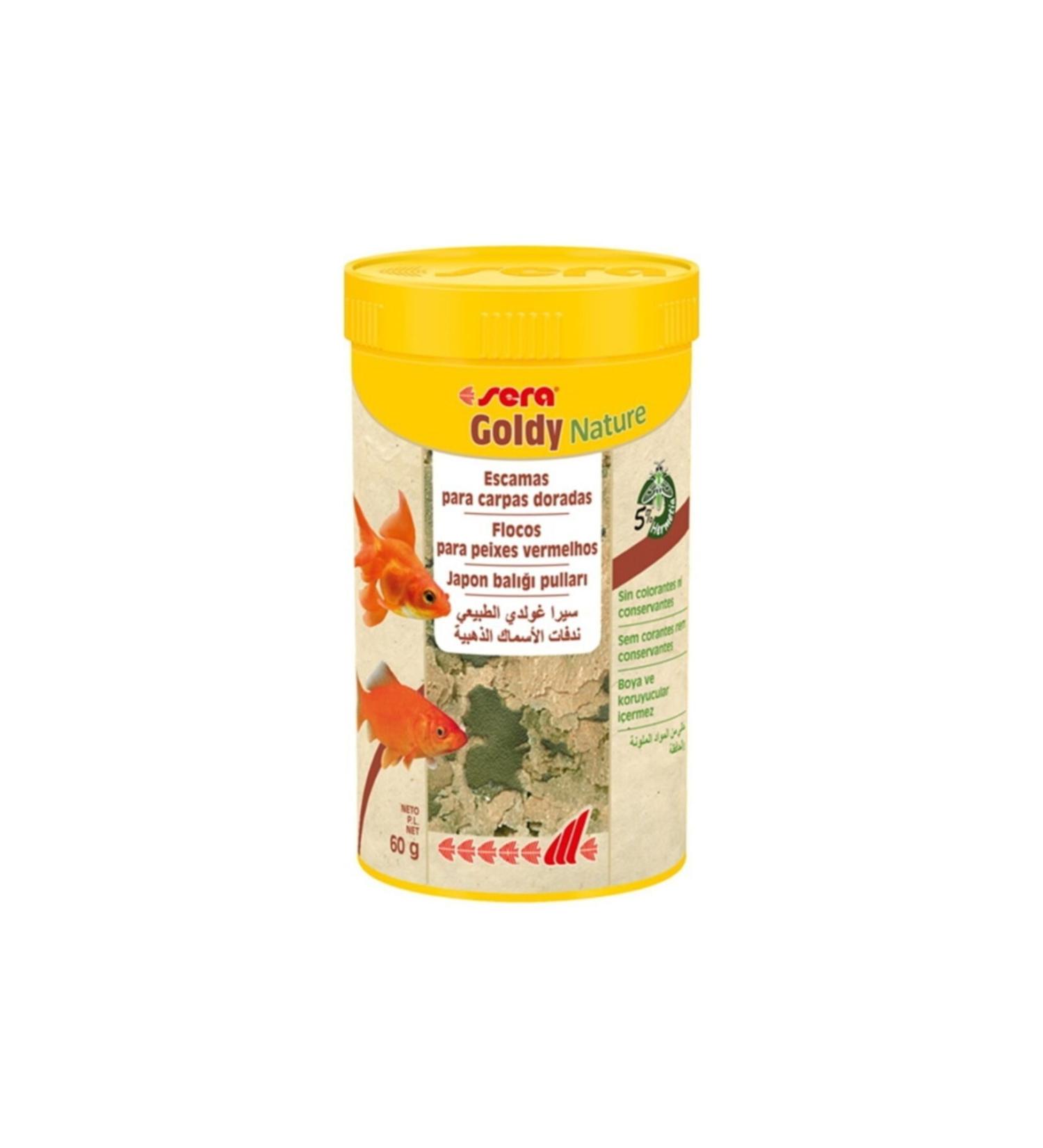 Sera Goldy Nature Goldfish Flake Fish Food 250ml 60gr