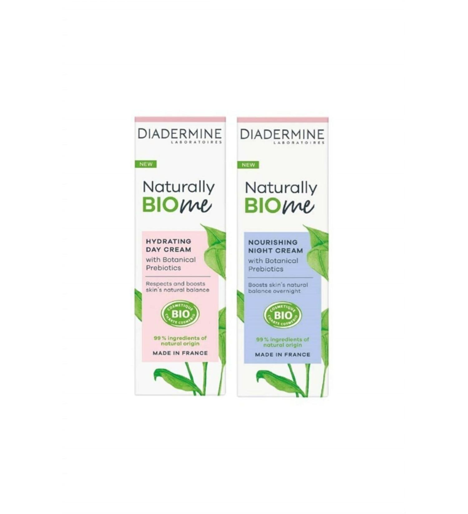 Diadermine Naturally Bio Me Day Cream Night Cream Set of 2