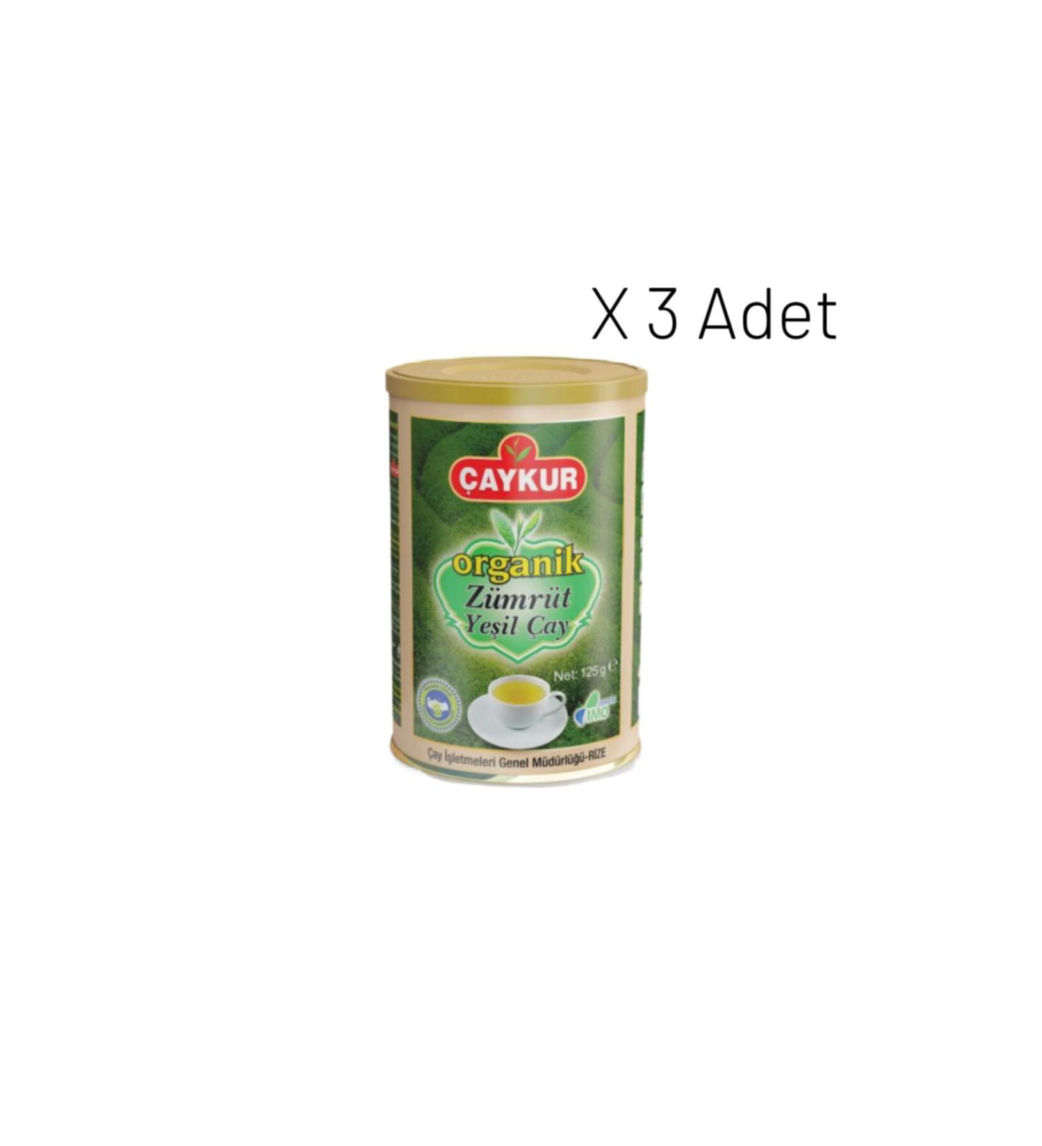 aykur Organic Emerald Green Tea 125 Gr. X 3 Pieces