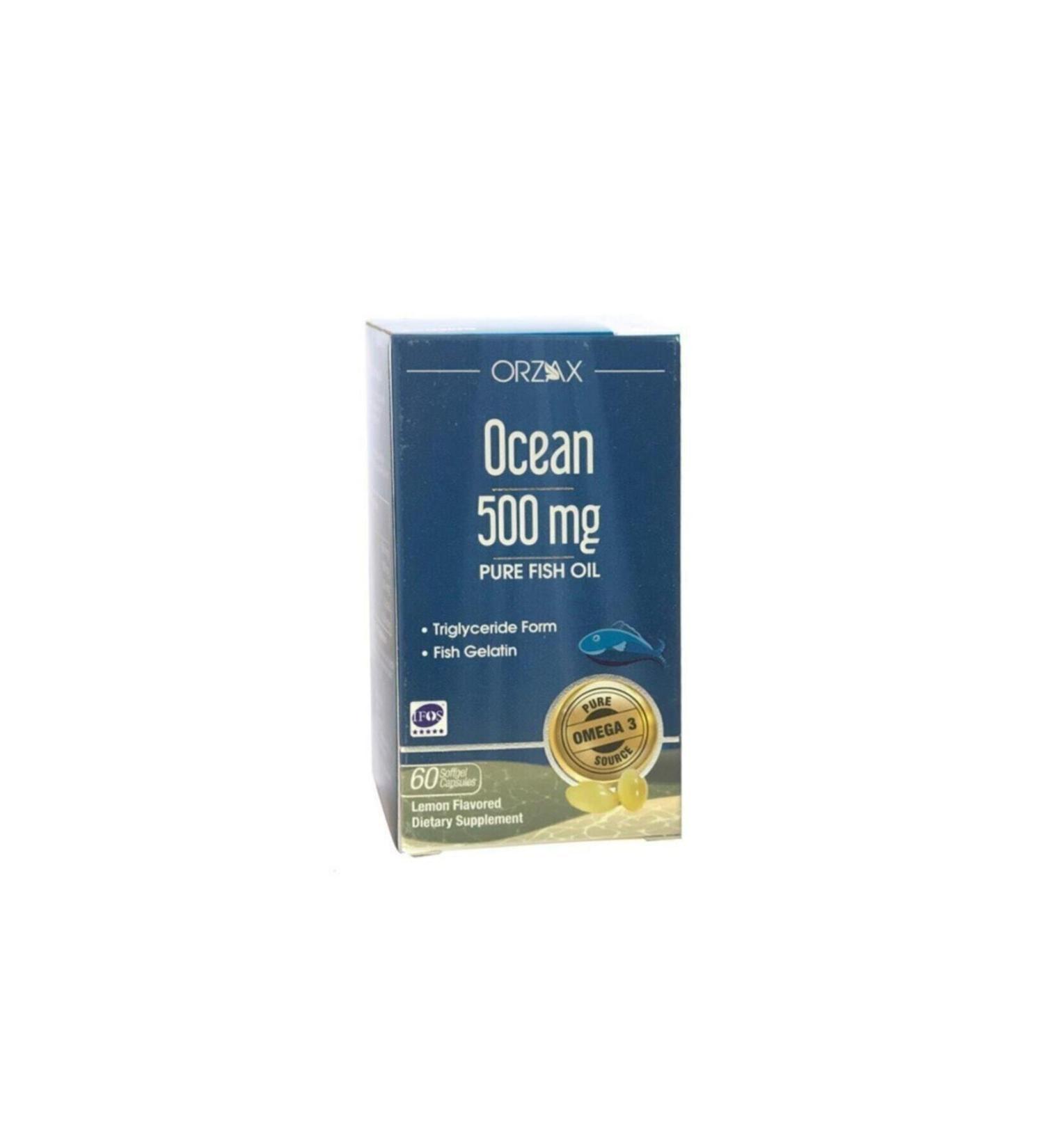 Ocean Omega 3 Fish Oil 500 Mg (60 Capsules)