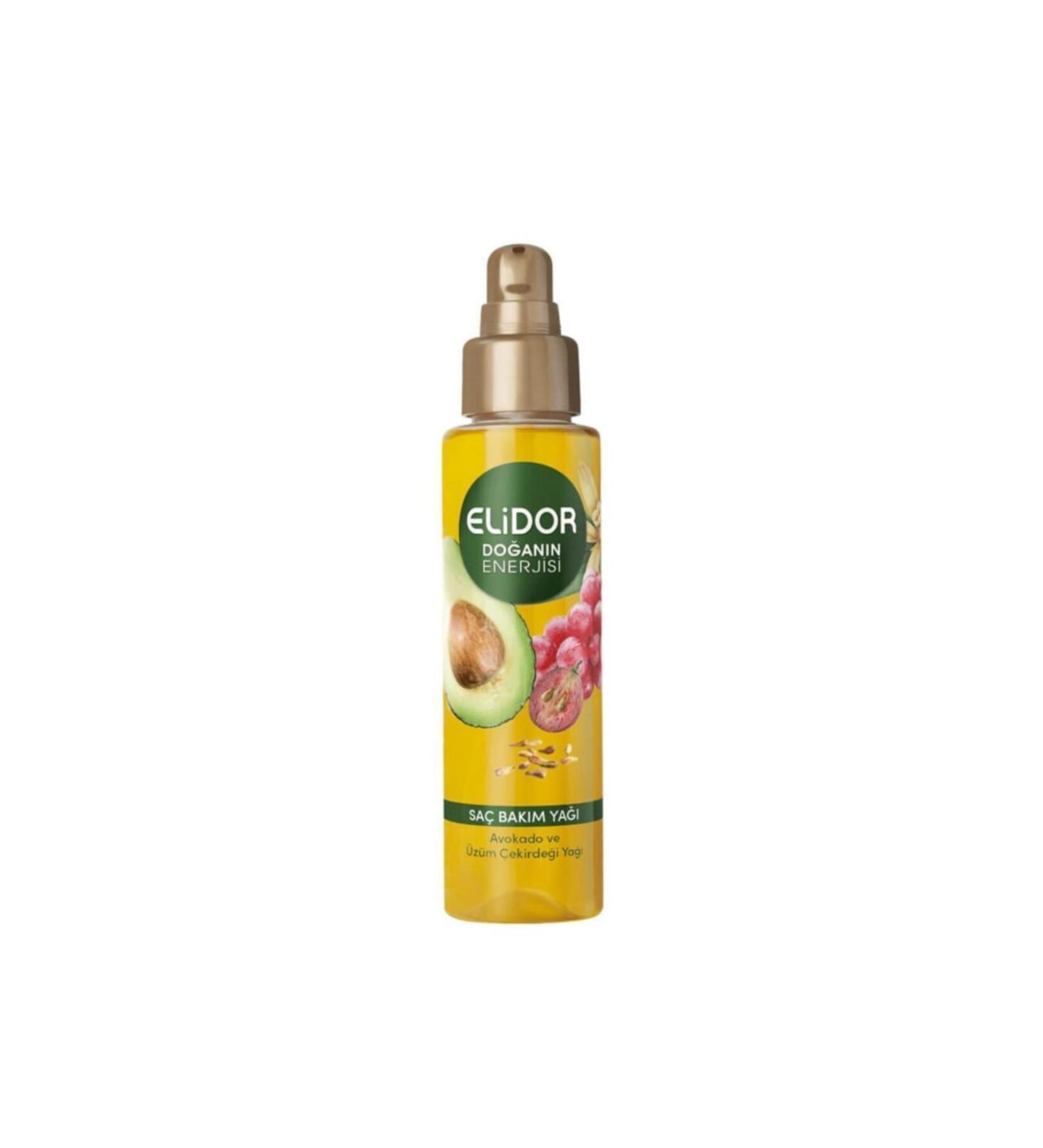 Elidor Nature's Energy Avocado and Grape Seed Hair Care Oil 80 ml