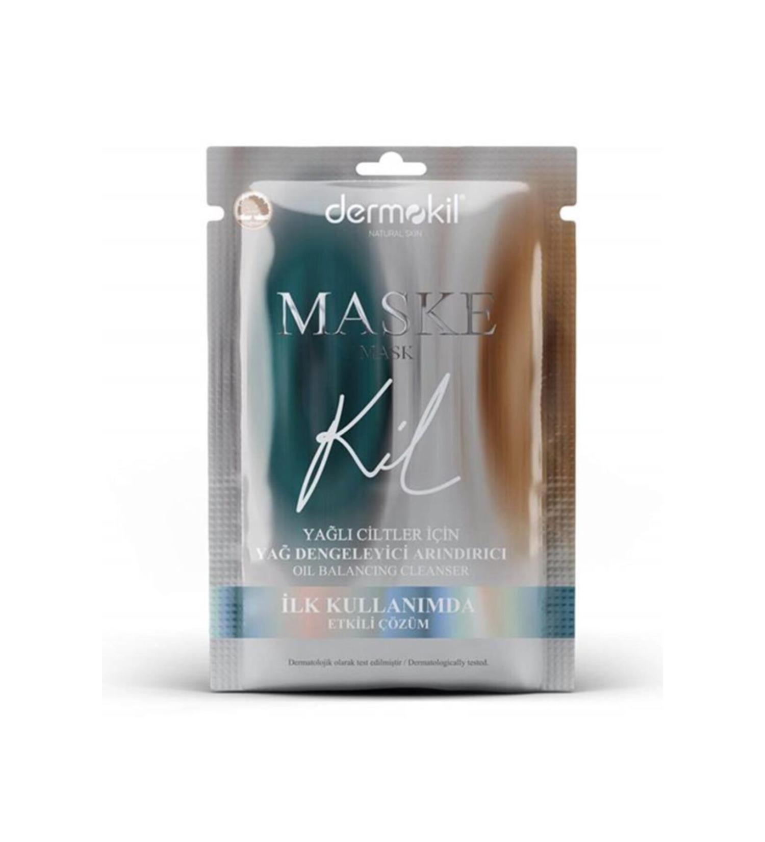 Dermokil Natural Skin Oil Balancing Clay Mask 15ml